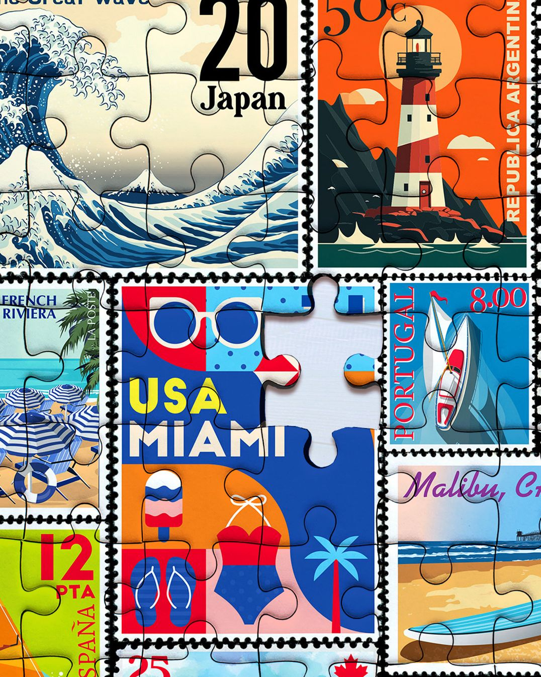 Coastal 500 Large Piece Jigsaw Puzzle