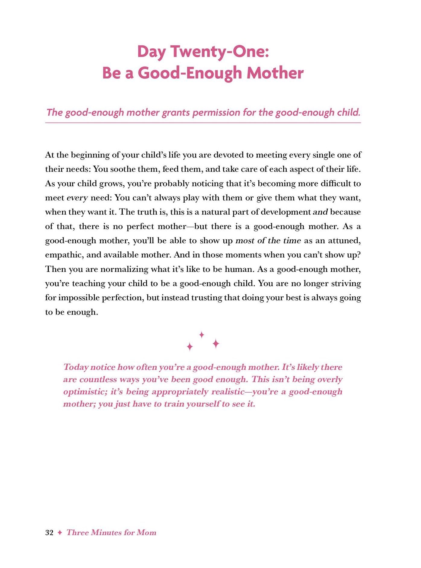 Three Minutes for Mom: 365 Days of Empowerment, Encouragement, and Growth for a More Connected Motherhood