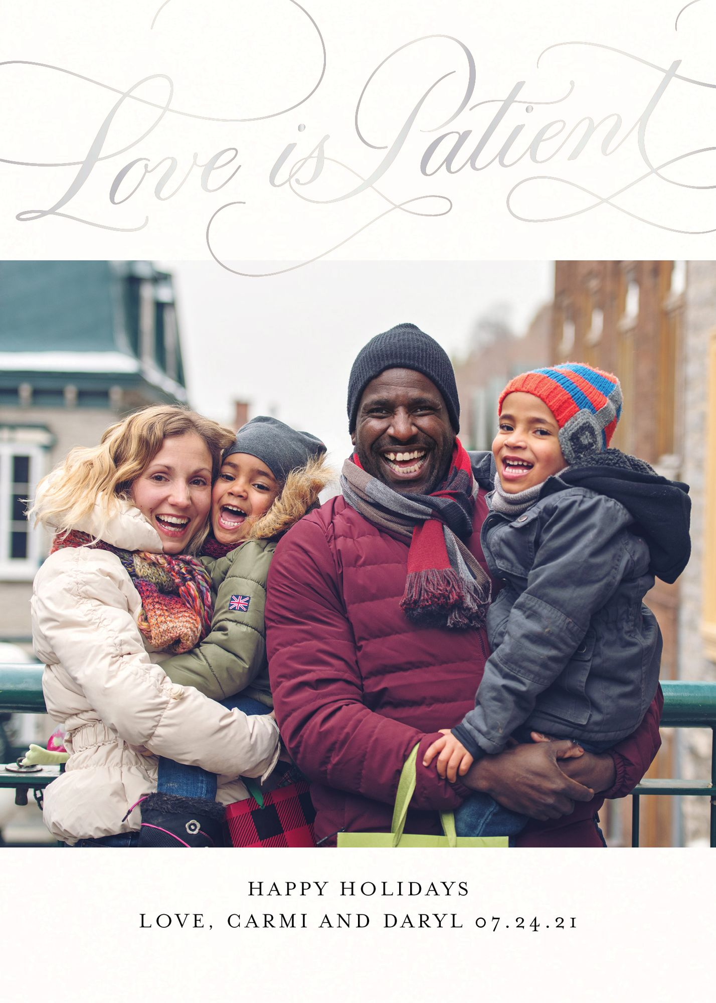 Patient Love Holiday Photo Card