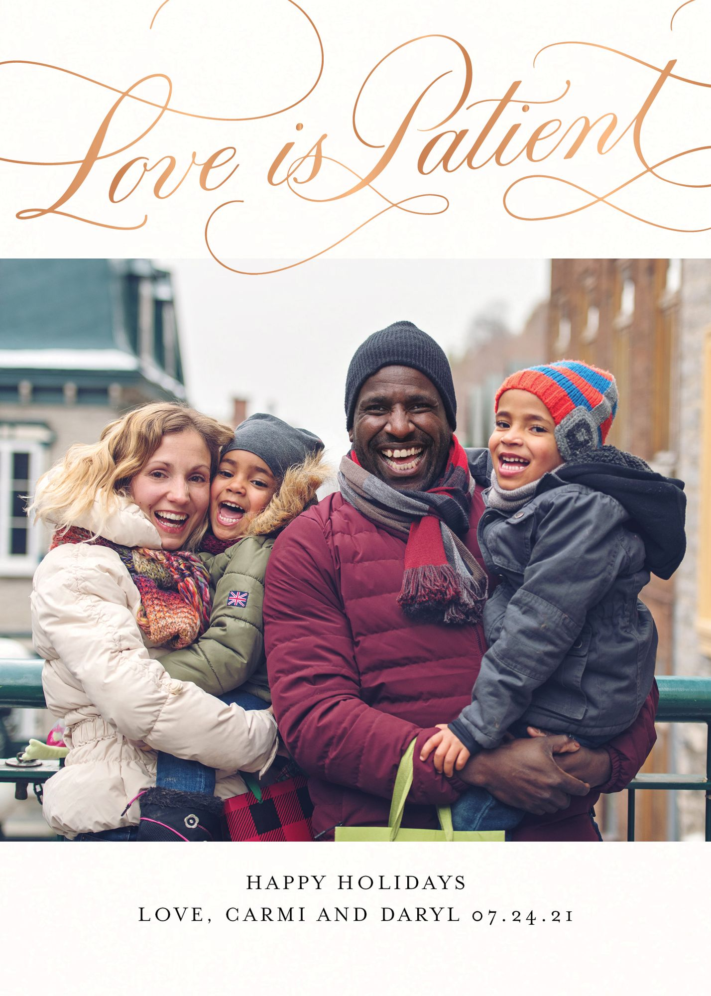 Patient Love Holiday Photo Card
