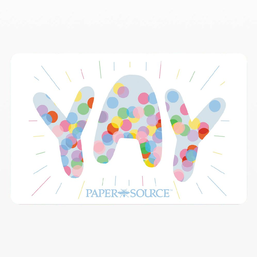 Yay Confetti Physical Gift Card