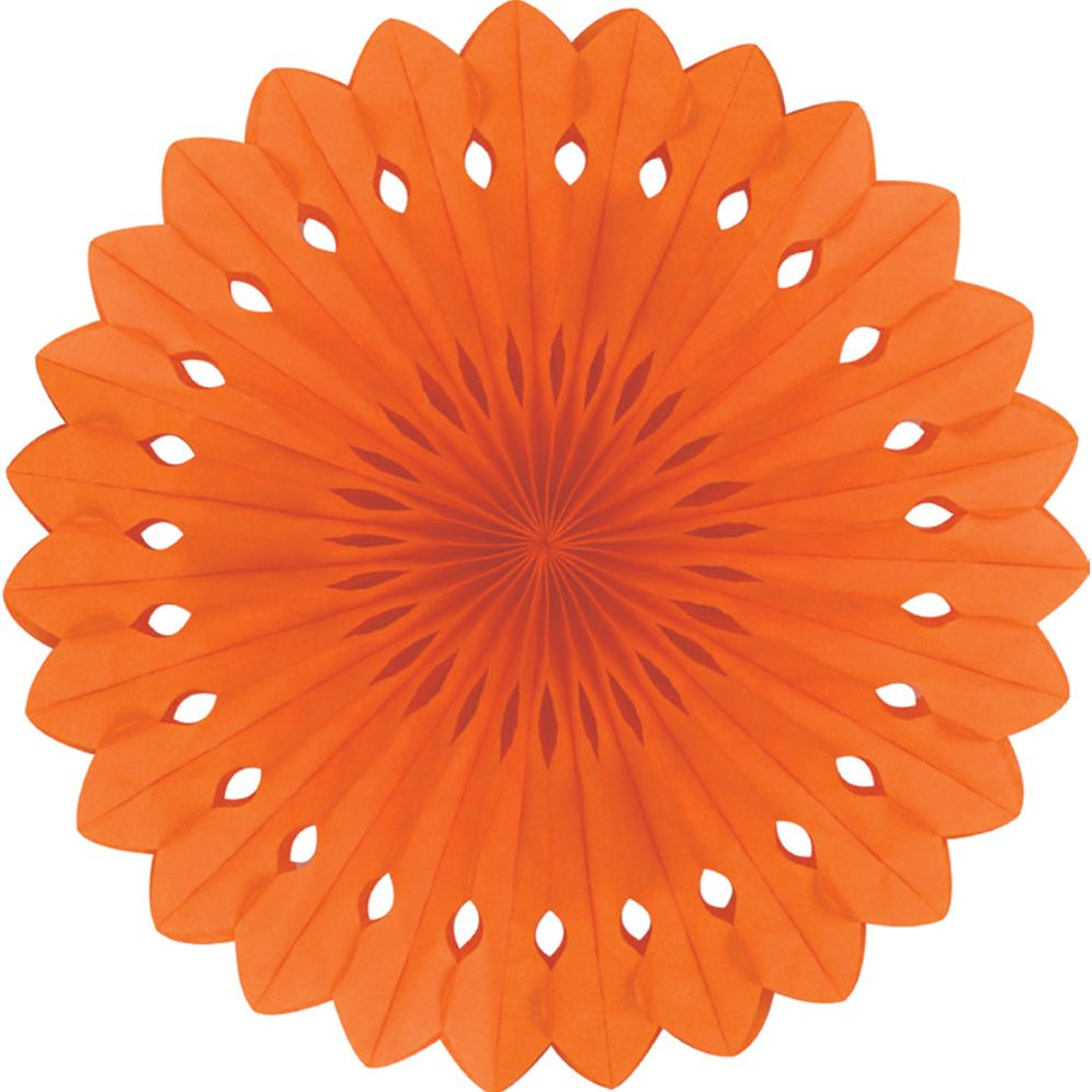 Detailed fan, 30cm, Orange