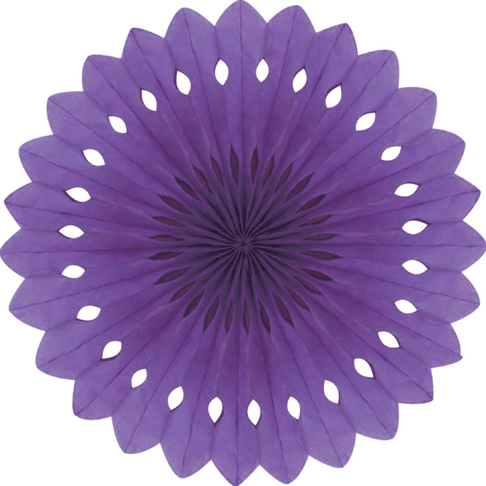 Detailed fan, 30cm, Purple