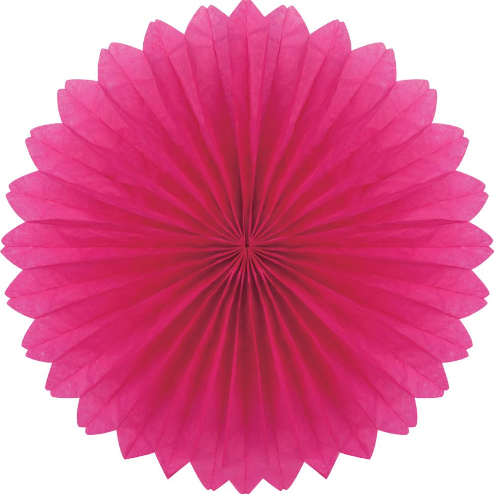 Plain fan, 40cm, Fuschia