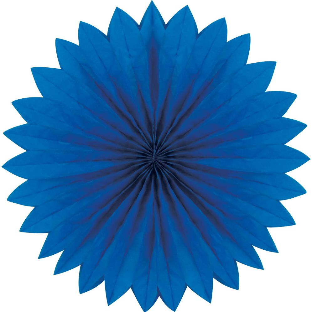 Plain fan, 40cm, Blue