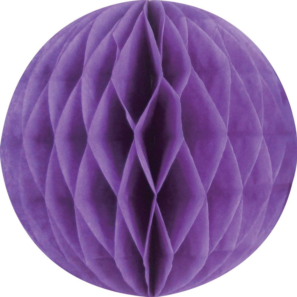 Purple SM Paper Honeycomb Sphere