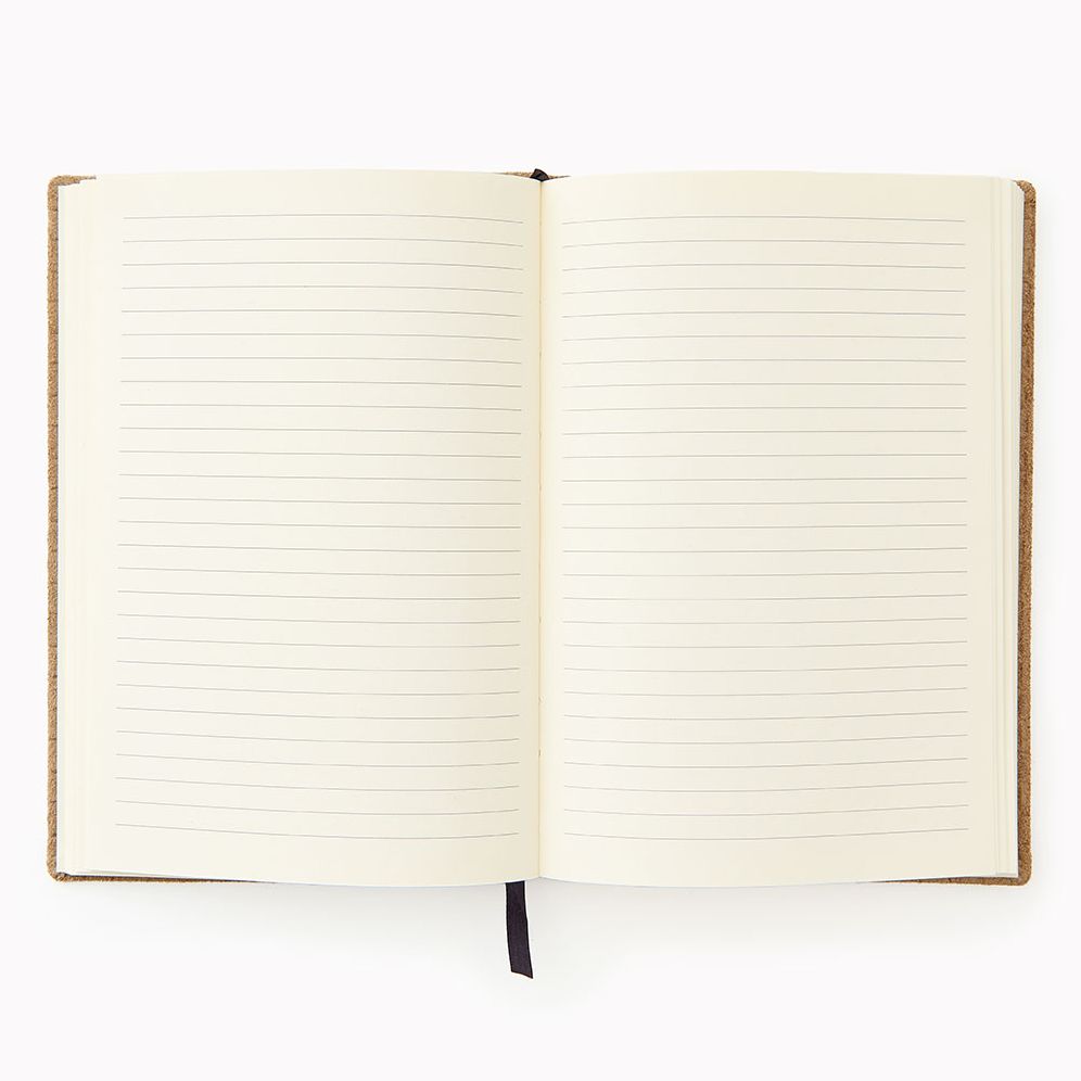 Jeremiah Brent Tan Woven Suede Leather Journal