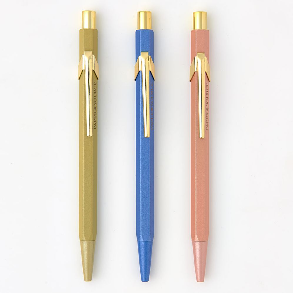 PS Collection Pastel Metallic Clip Ballpoint S/3