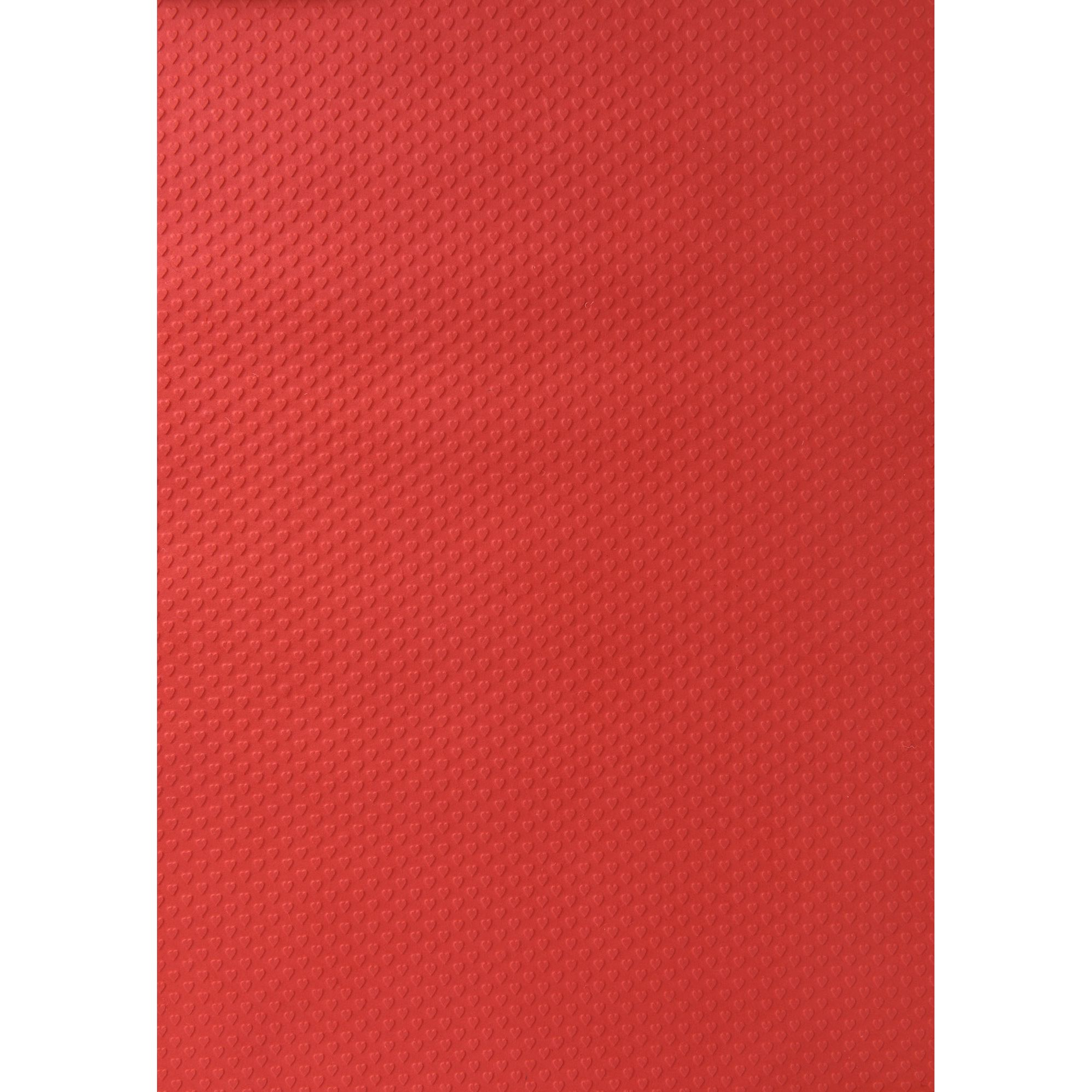 Red Heart Embossed Handmade Paper