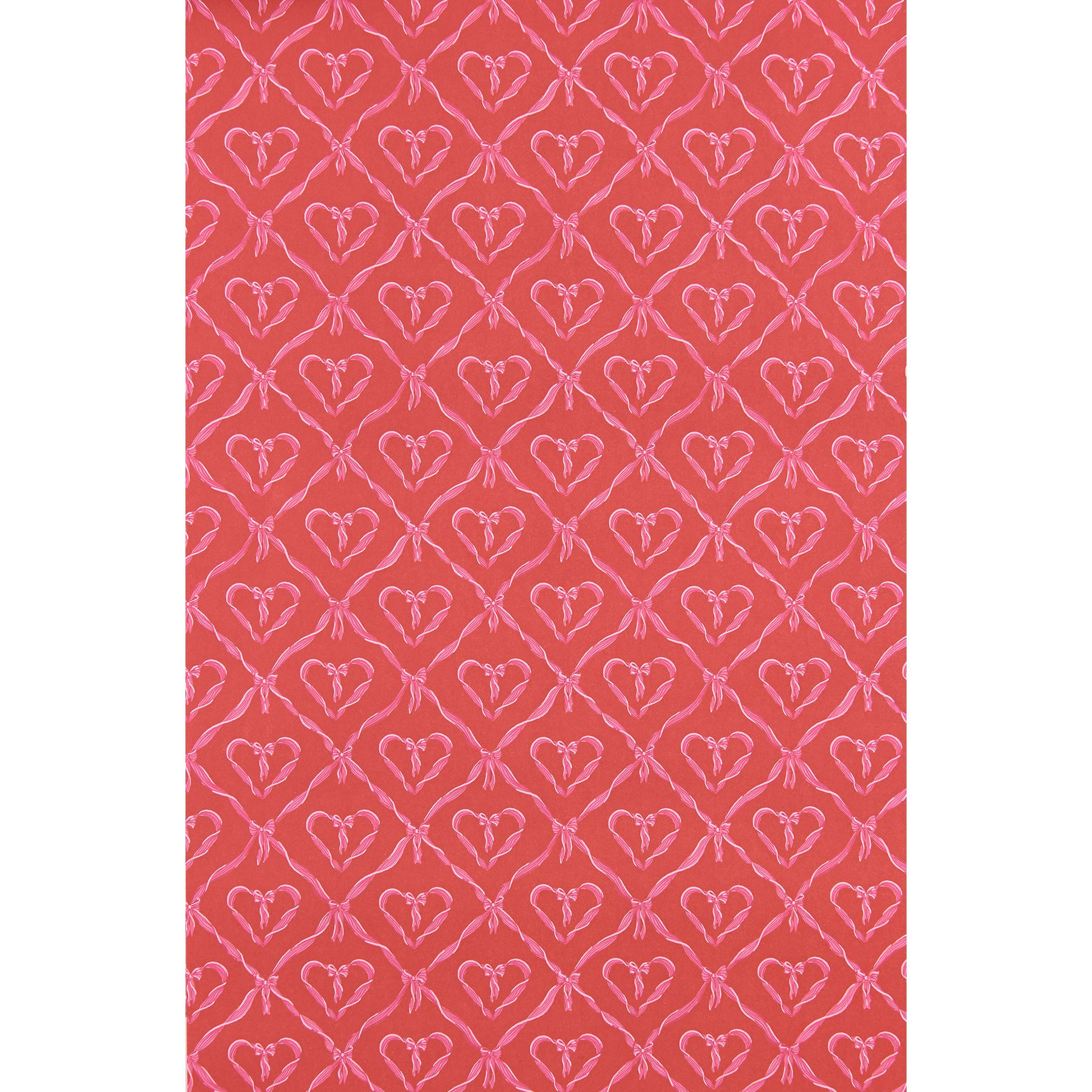 Ribbon Hearts Flat Wrap