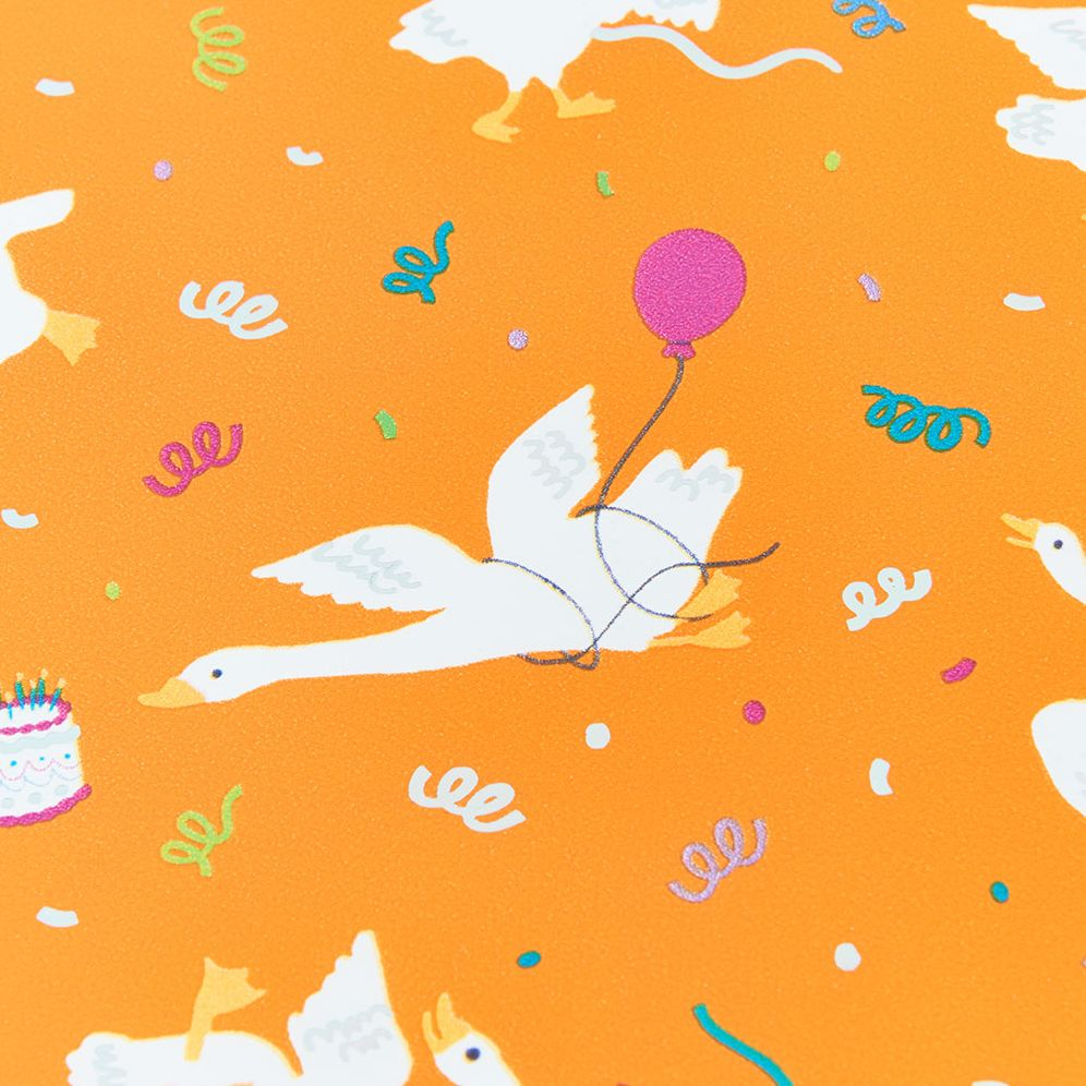 Silly Geese Party Stone Paper Wrapping Roll