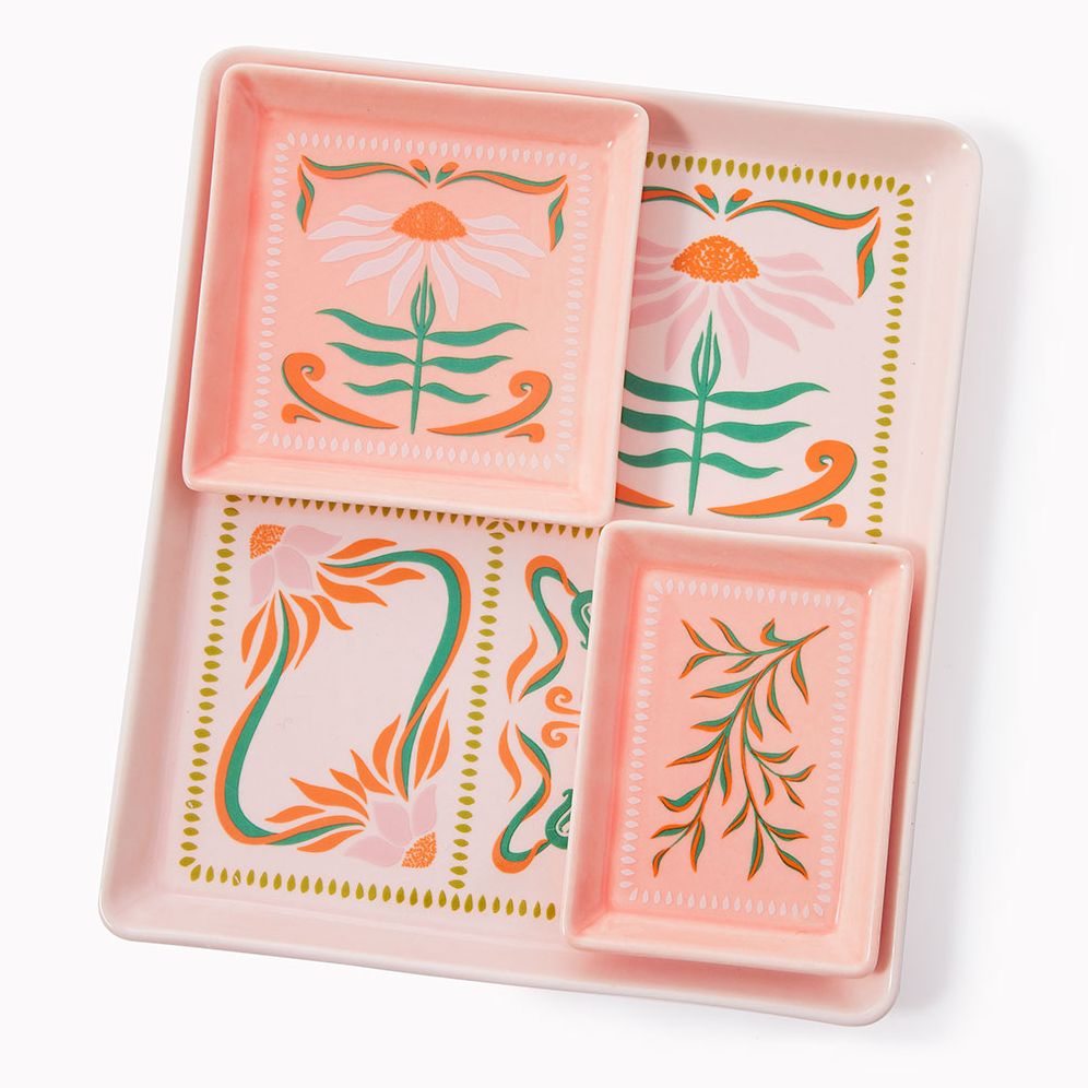 Floral Nesting Tray Set Exclusive