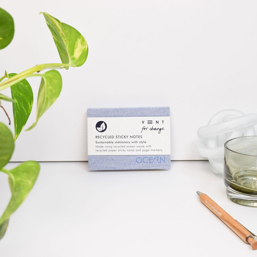 Ocean Sea Blue Sticky Note Block