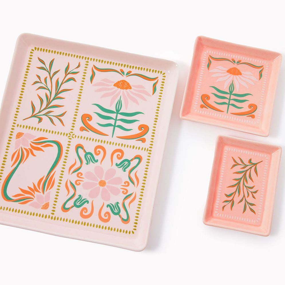 Floral Nesting Tray Set Exclusive