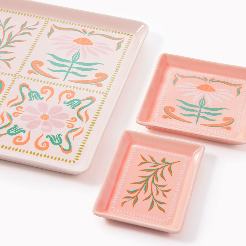 Floral Nesting Tray Set Exclusive