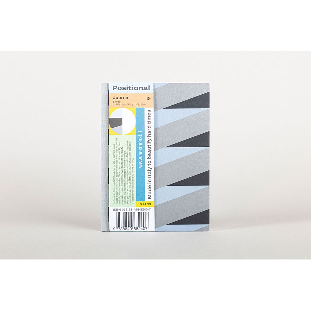 Blue and Silver Woven Stripe Journal