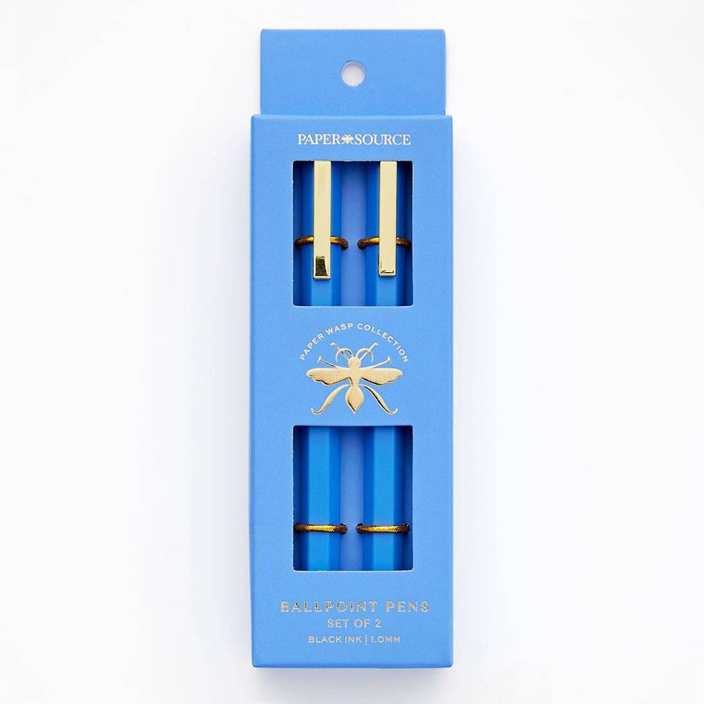 Paper Wasp Blue Ballpoint Pen S/2 - Limited Edition