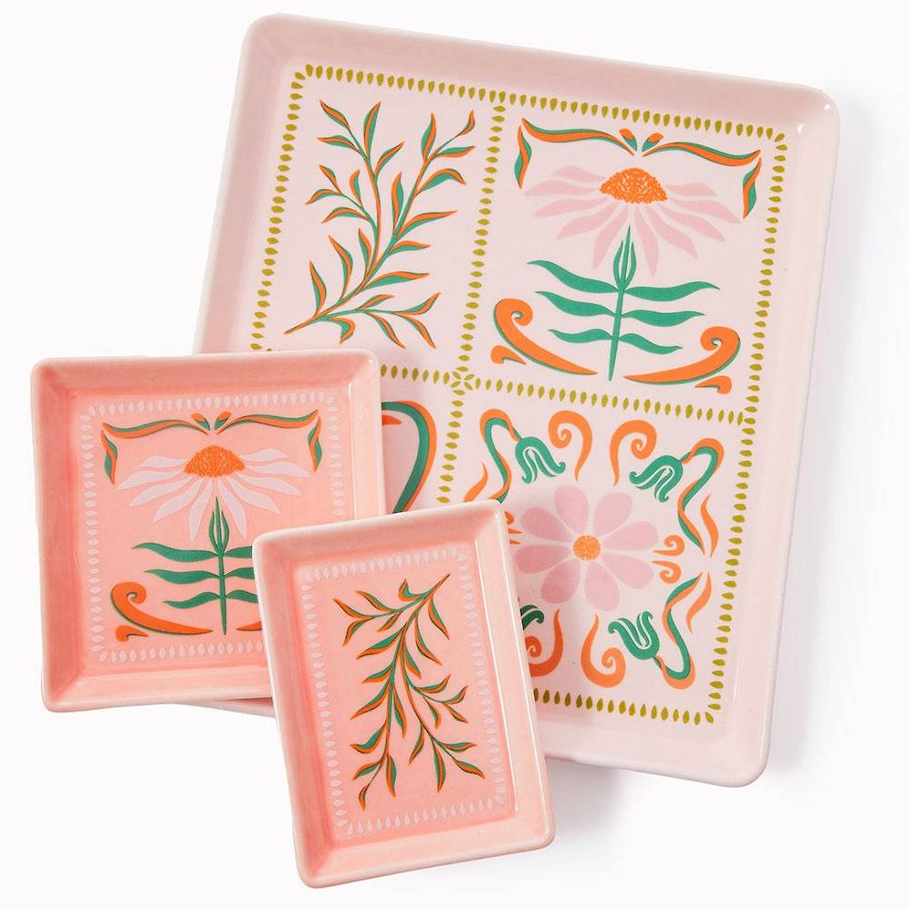 Floral Nesting Tray Set Exclusive