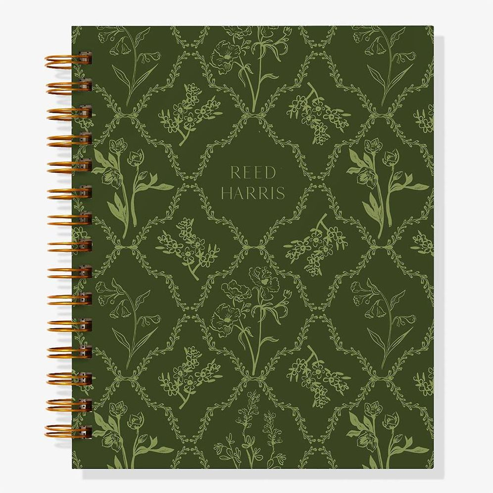 12-Month Woodland Toile Custom Planner