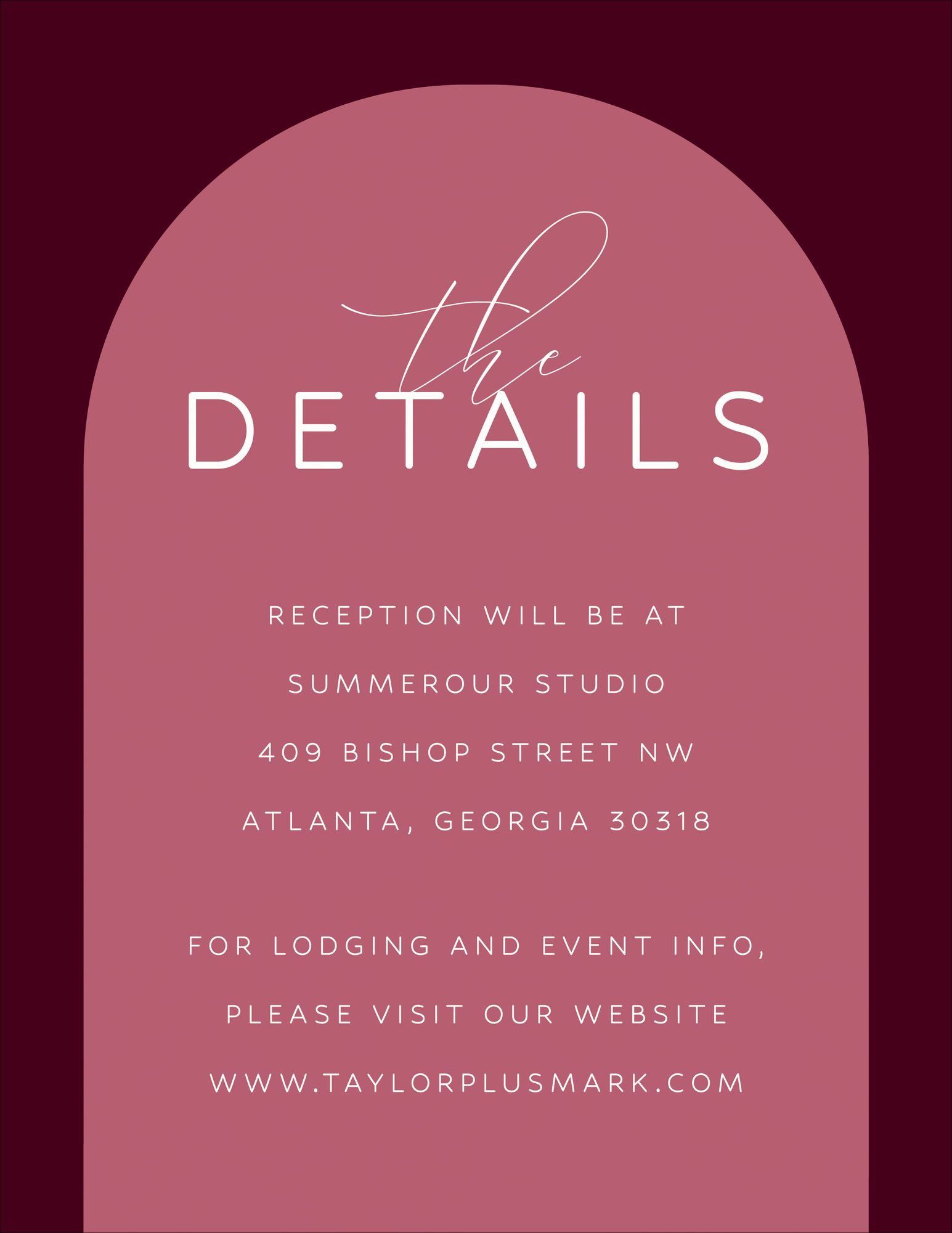 Colorful Arch Information Card