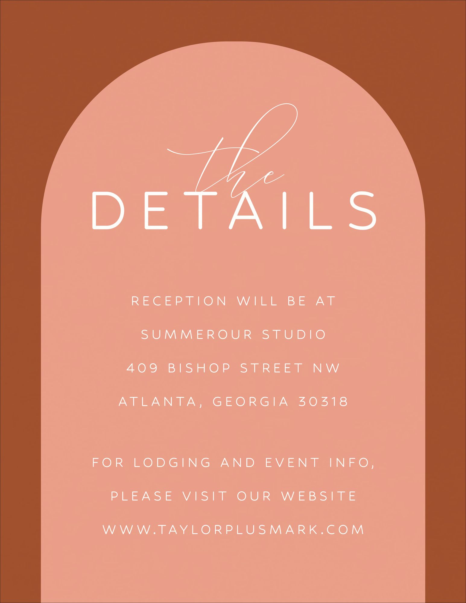 Colorful Arch Information Card