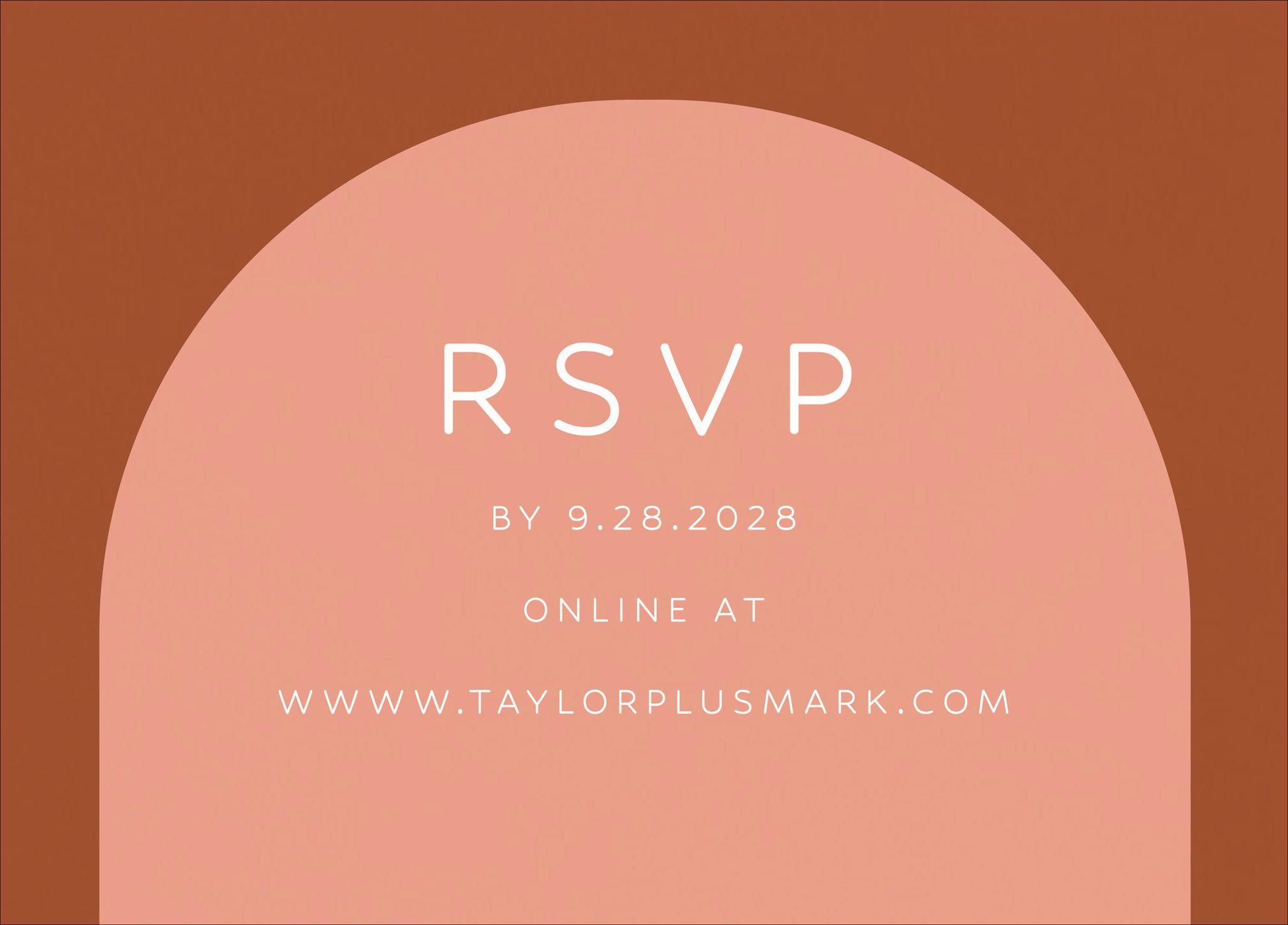 Colorful Arch Response Card