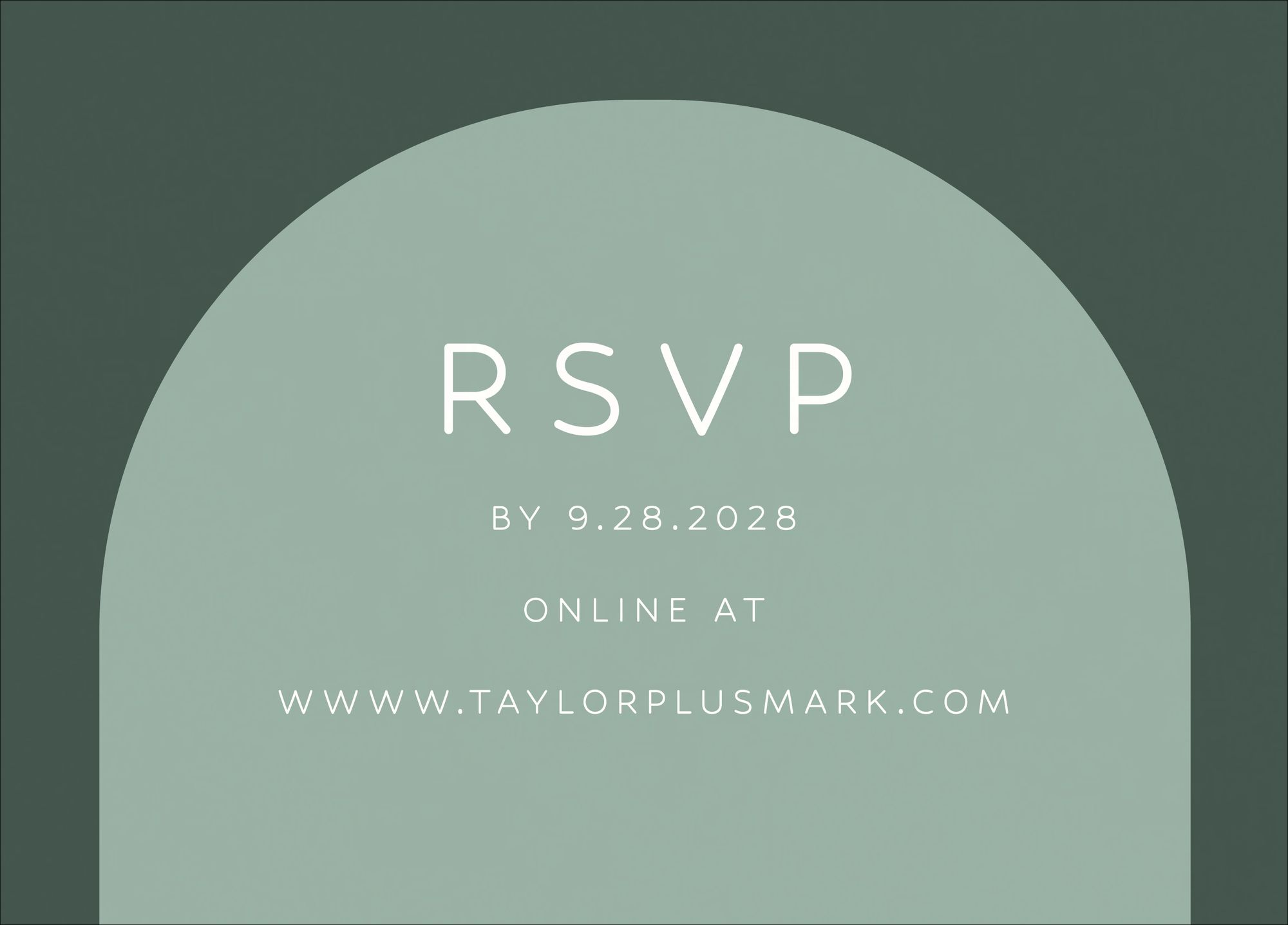 Colorful Arch Response Card