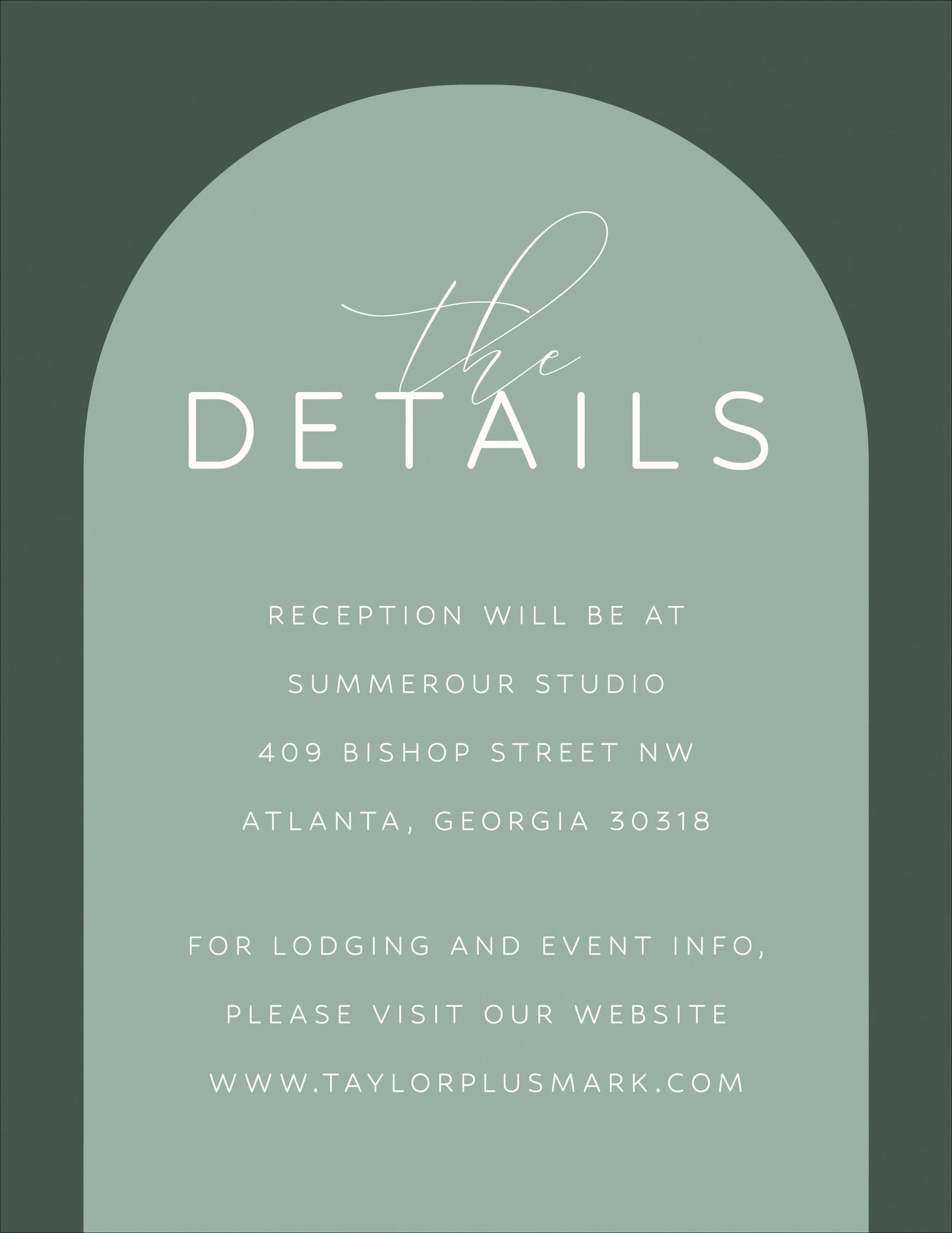 Colorful Arch Information Card