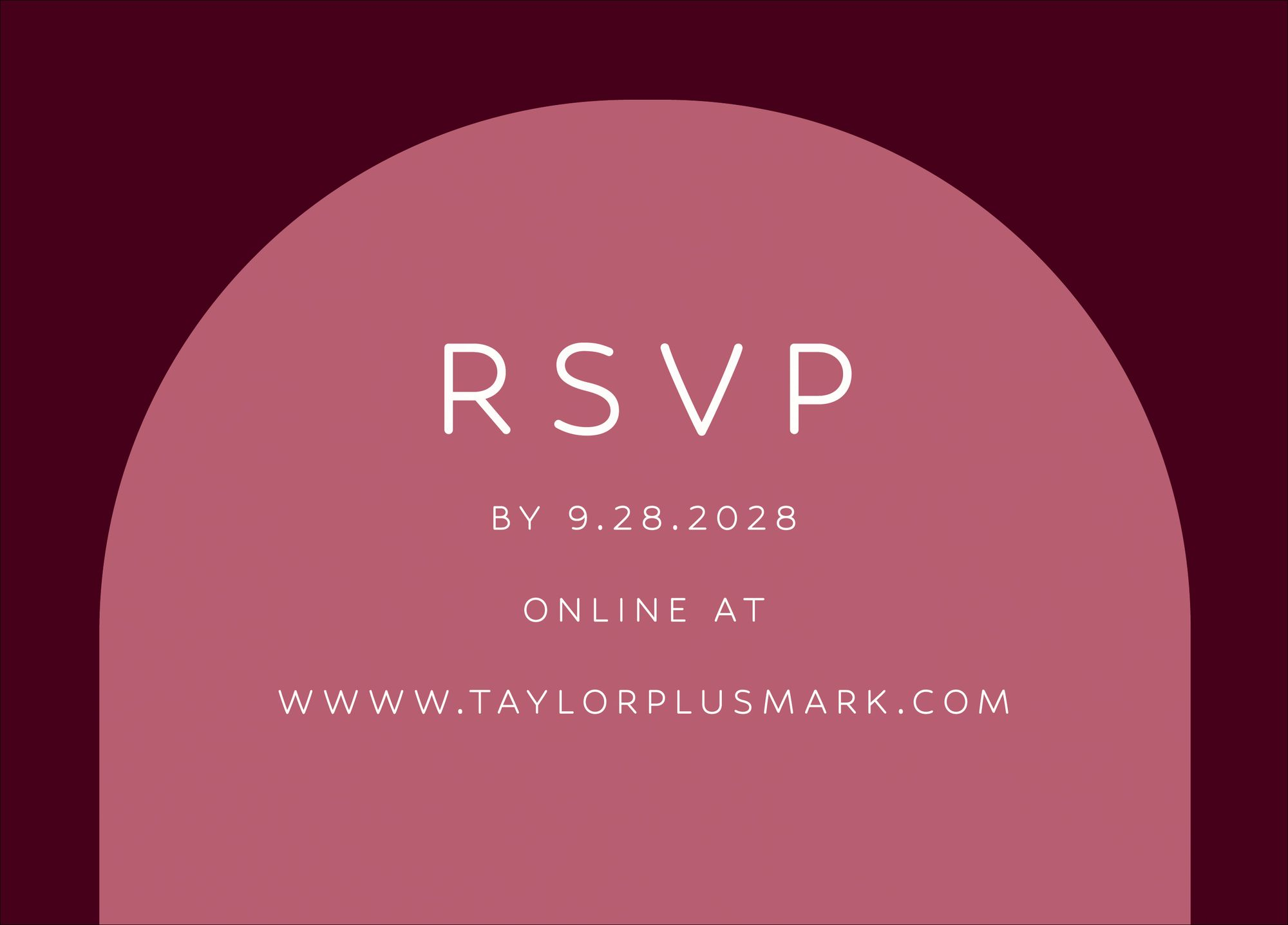 Colorful Arch Response Card