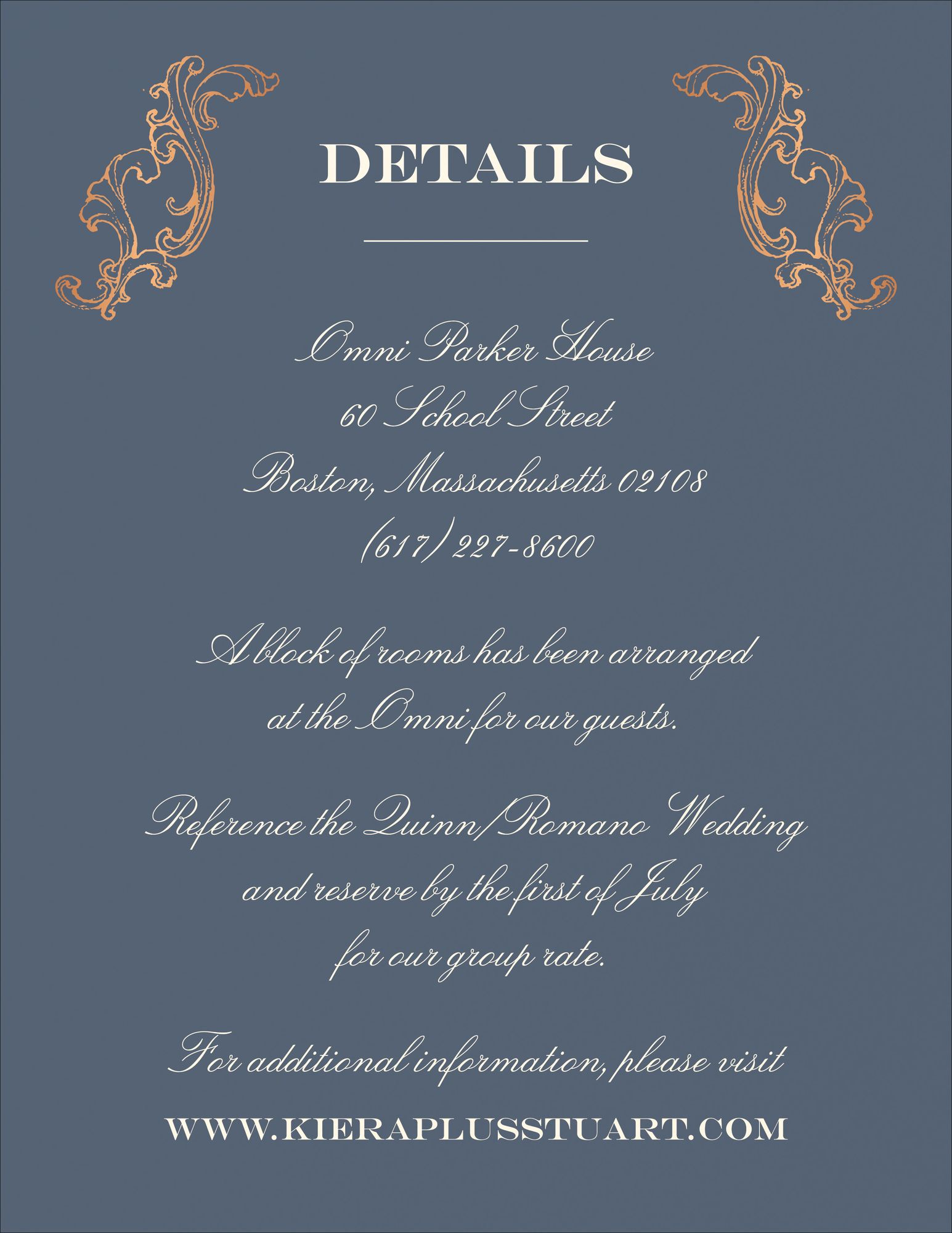 Gilded Filigree Foil Information Card