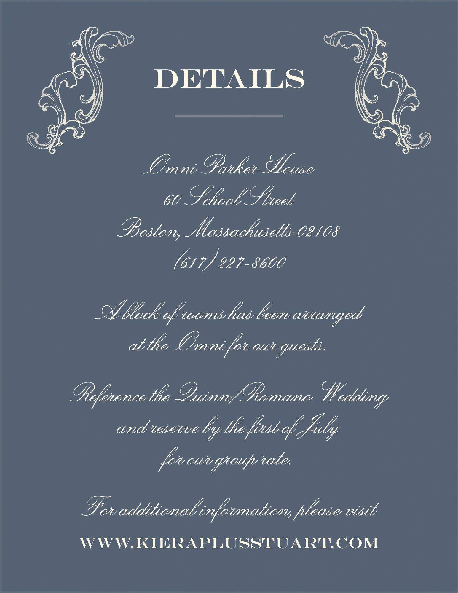 Gilded Filigree Foil Information Card