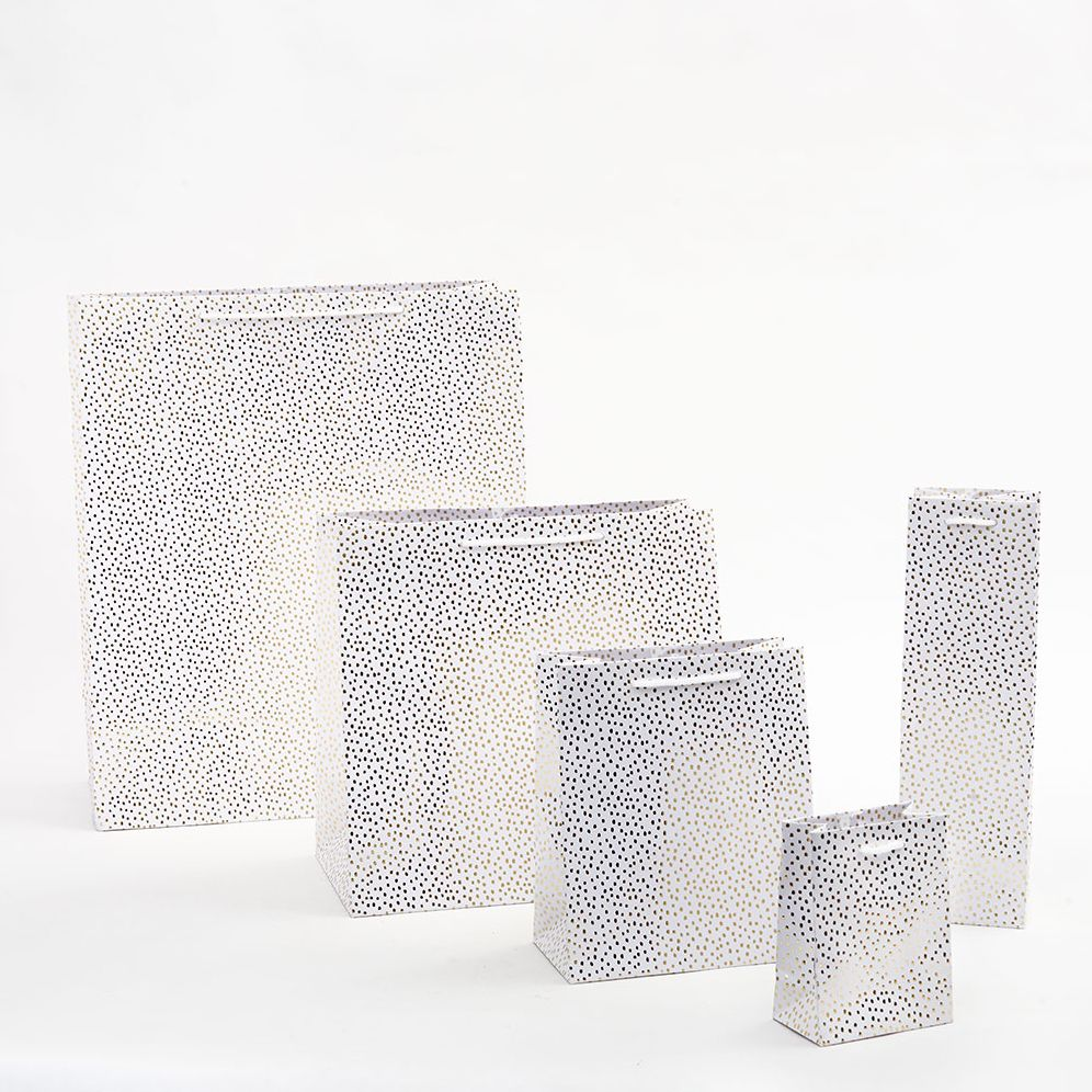 Gold Foil Flurry Gift Bags
