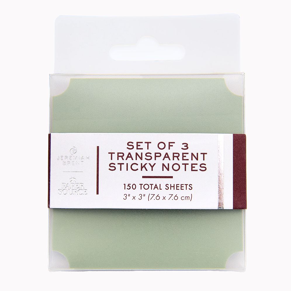 Jeremiah Brent Set of 3 Transparent Stickies - Exclusive