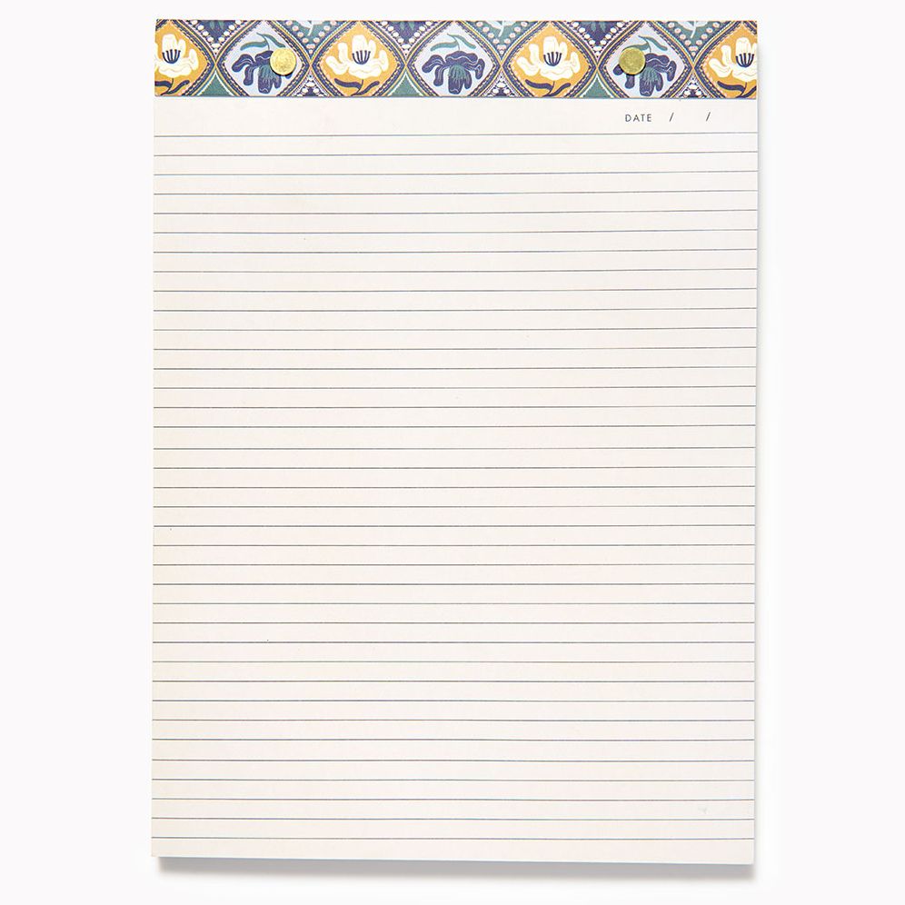 Diamond Floral Legal Pad