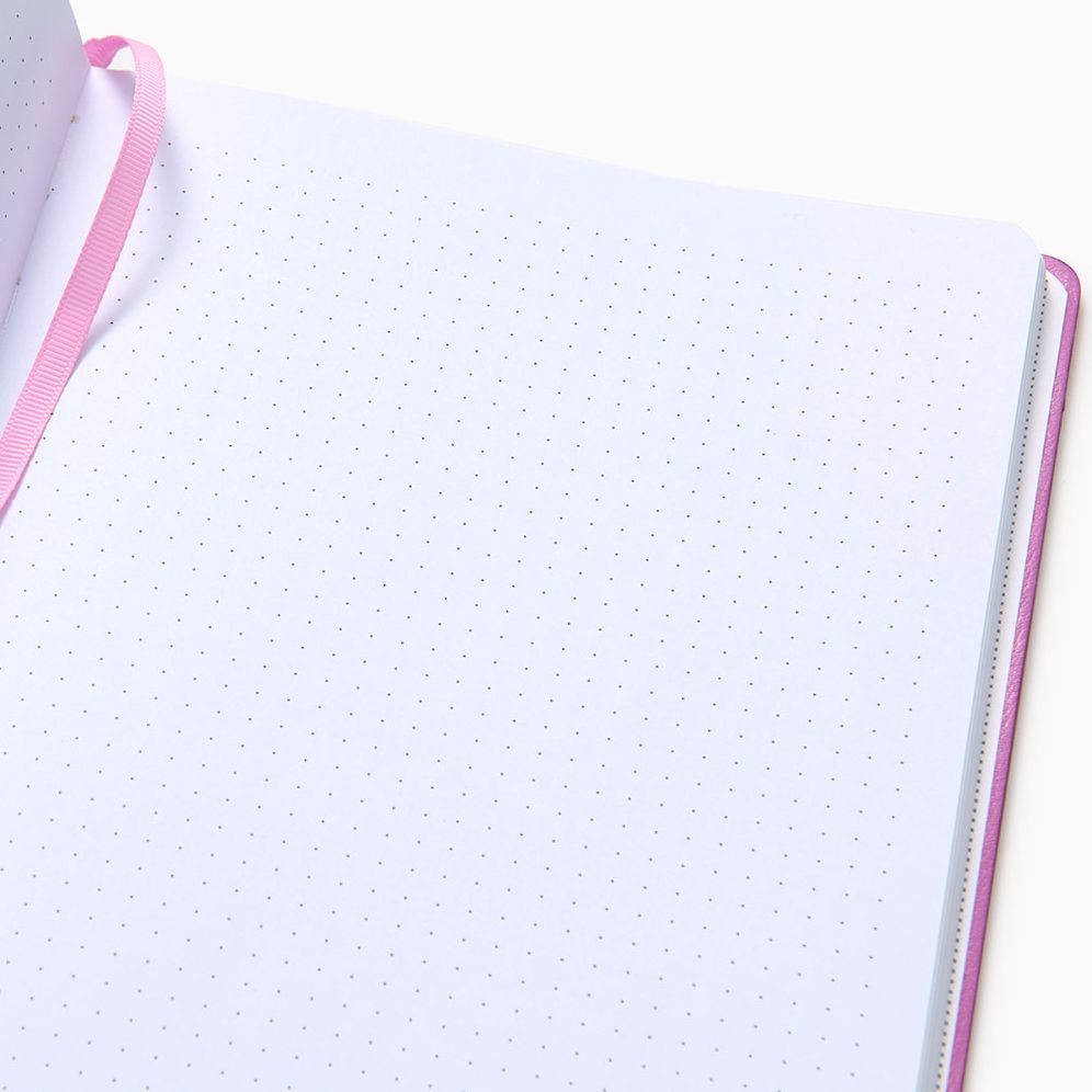 Lilac Paper Wasp LG Dotted Journal