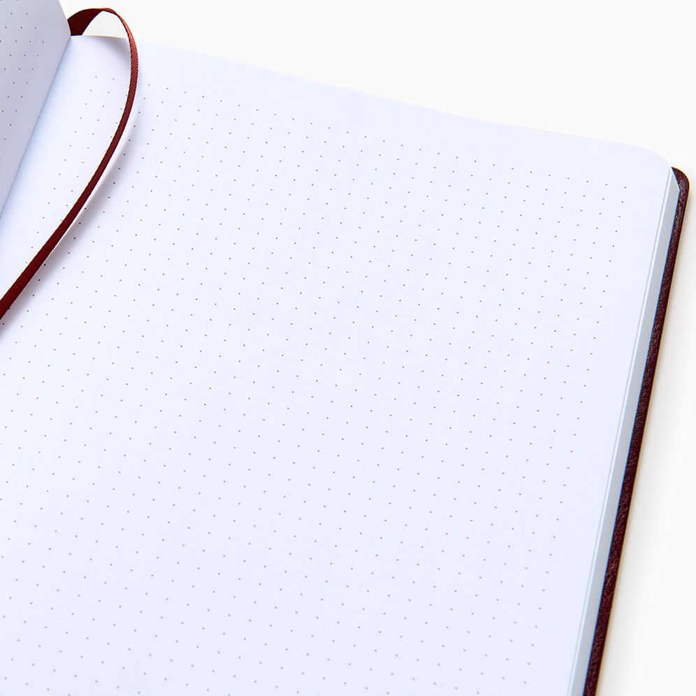 Oxblood Paper Wasp LG Dotted Journal