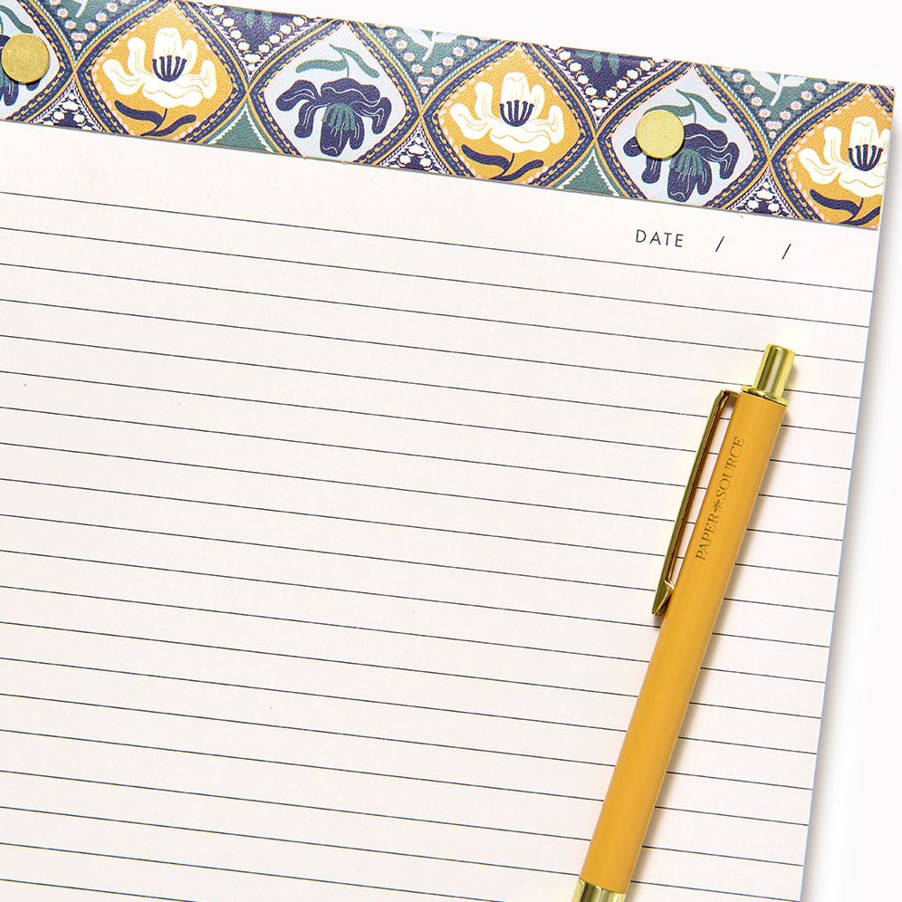 Diamond Floral Legal Pad