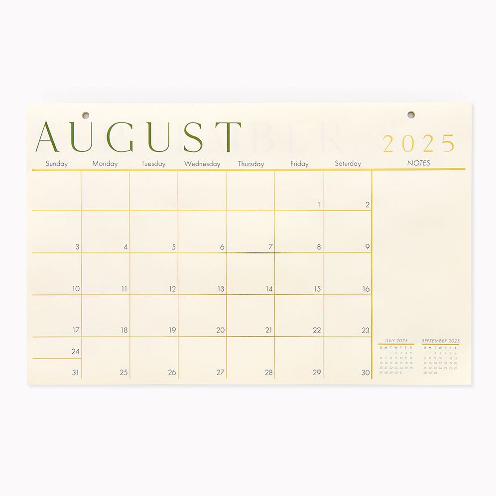 20252026 Paper Source Foil 17 Month Blotter Calendar Paper Source