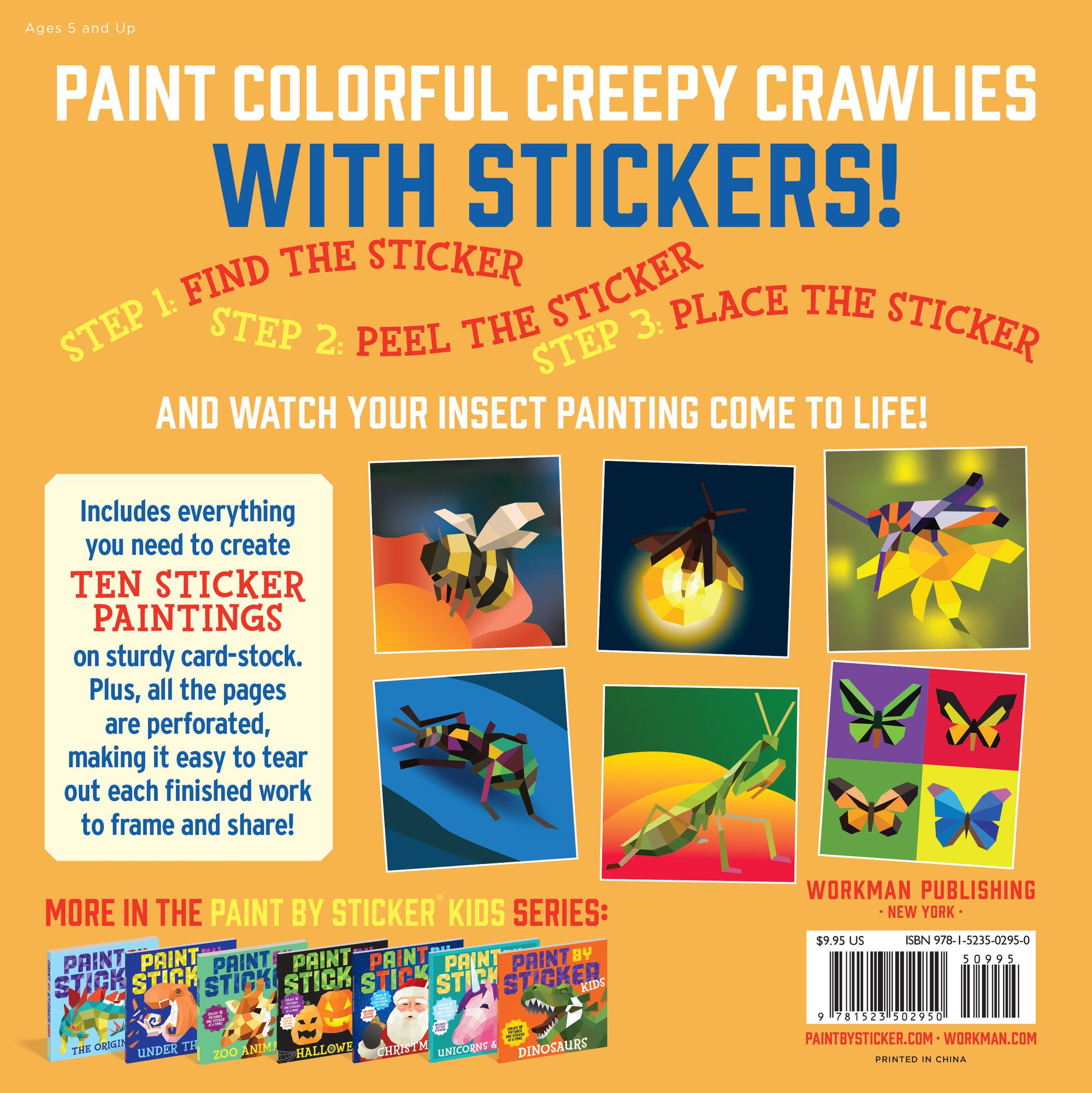 Beautiful Bugs (Paint by Sticker Kids Series)