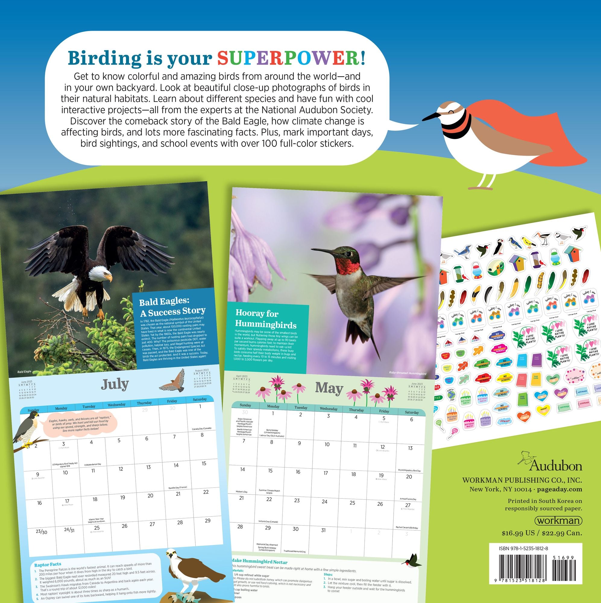 2023 Kids' Birding Activity Wall Calendar