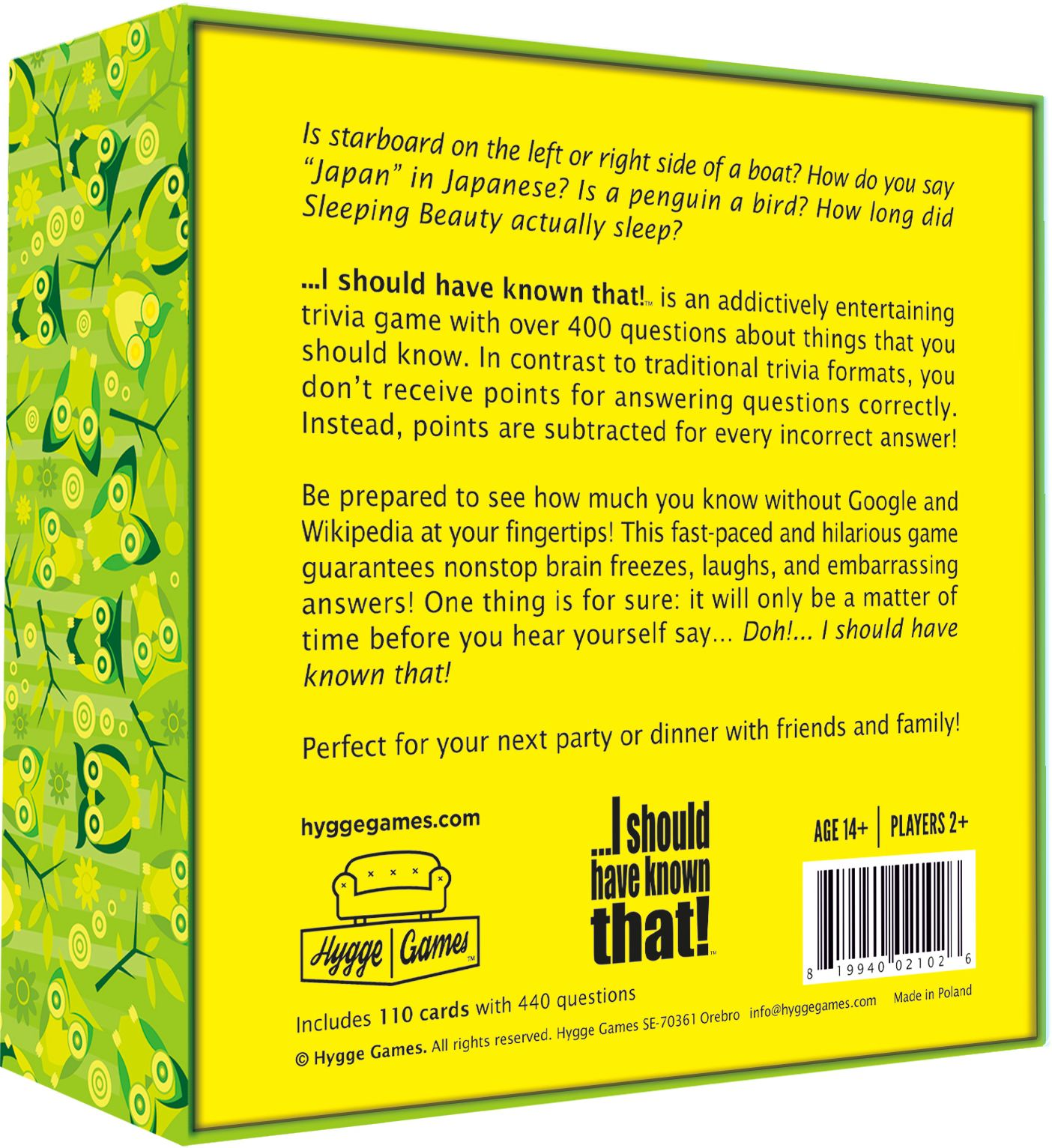 I Should Have Known That! Trivia Game