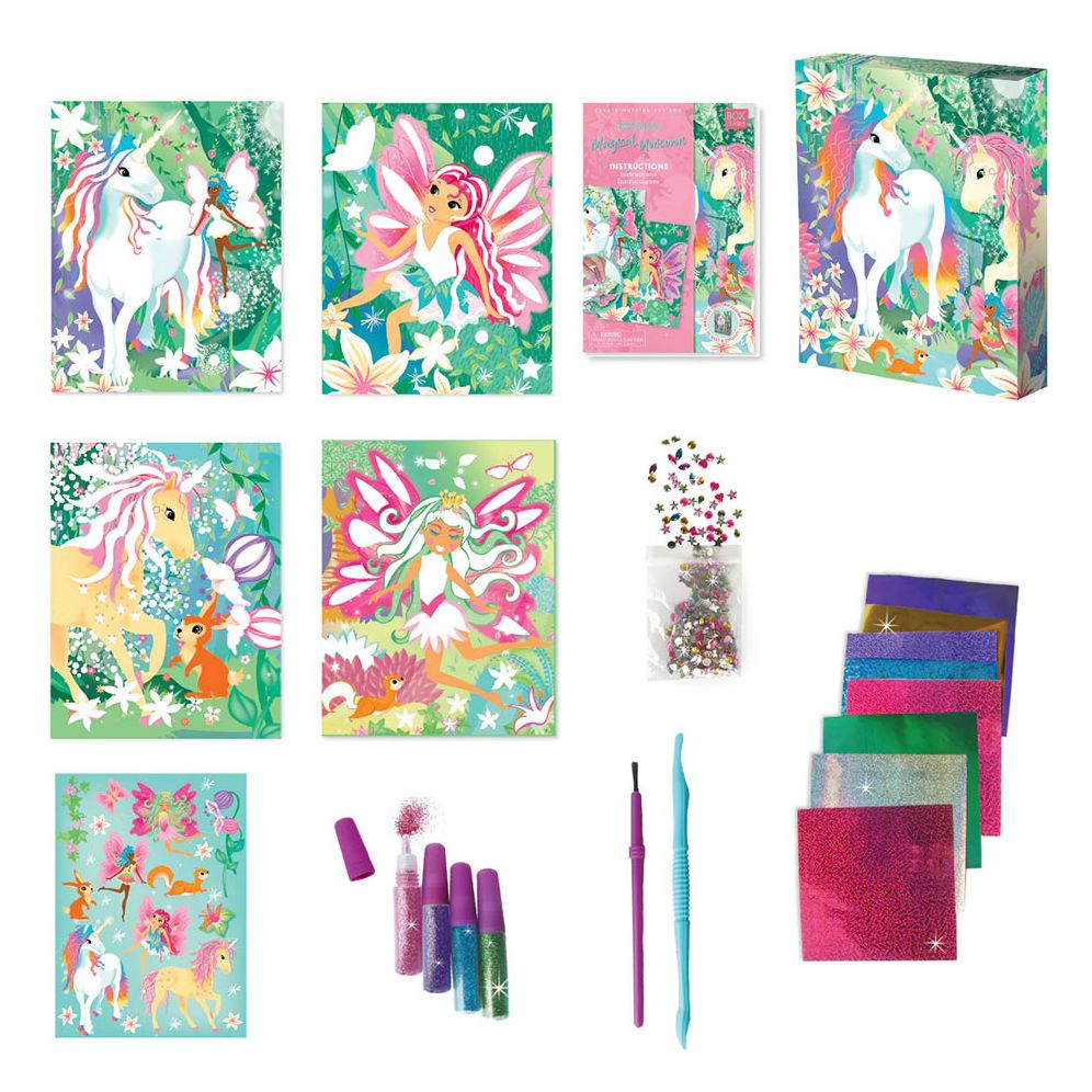 Totally Magical Unicorns Glitter & Foil Art Set