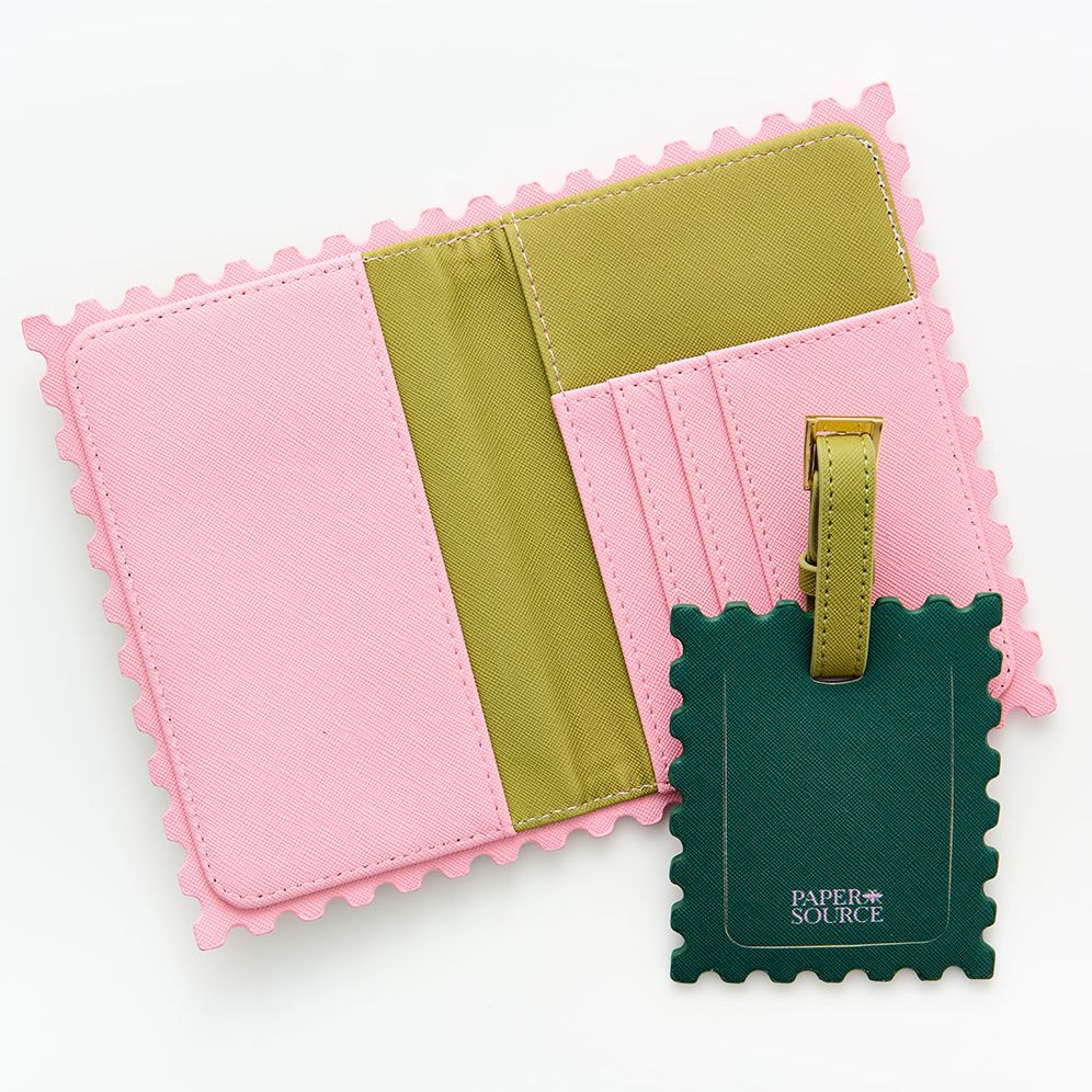 Stamp Luggage Tag and Passport Set