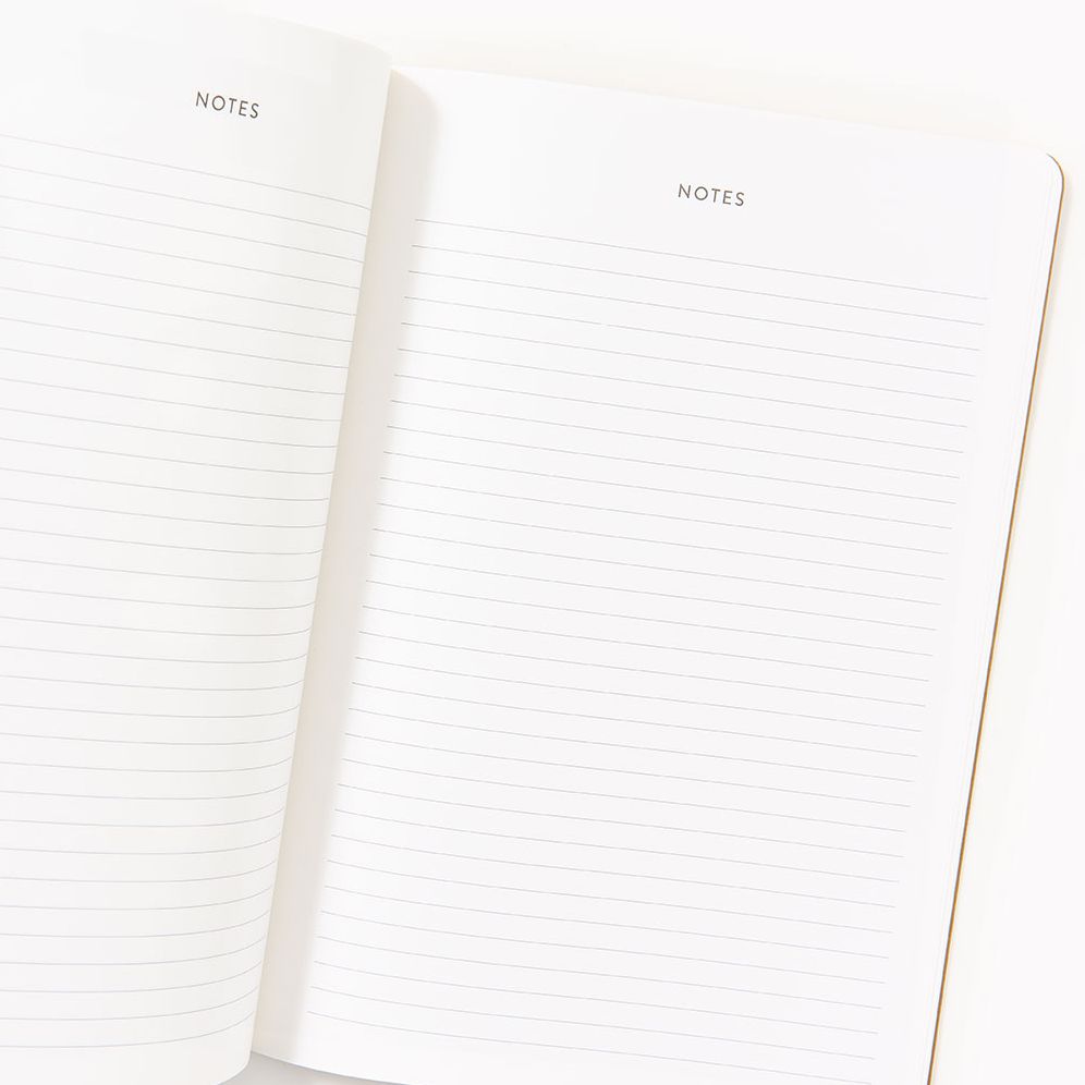 2025-2026 Paper Source B+W Minimalist Monthly Desk Planner