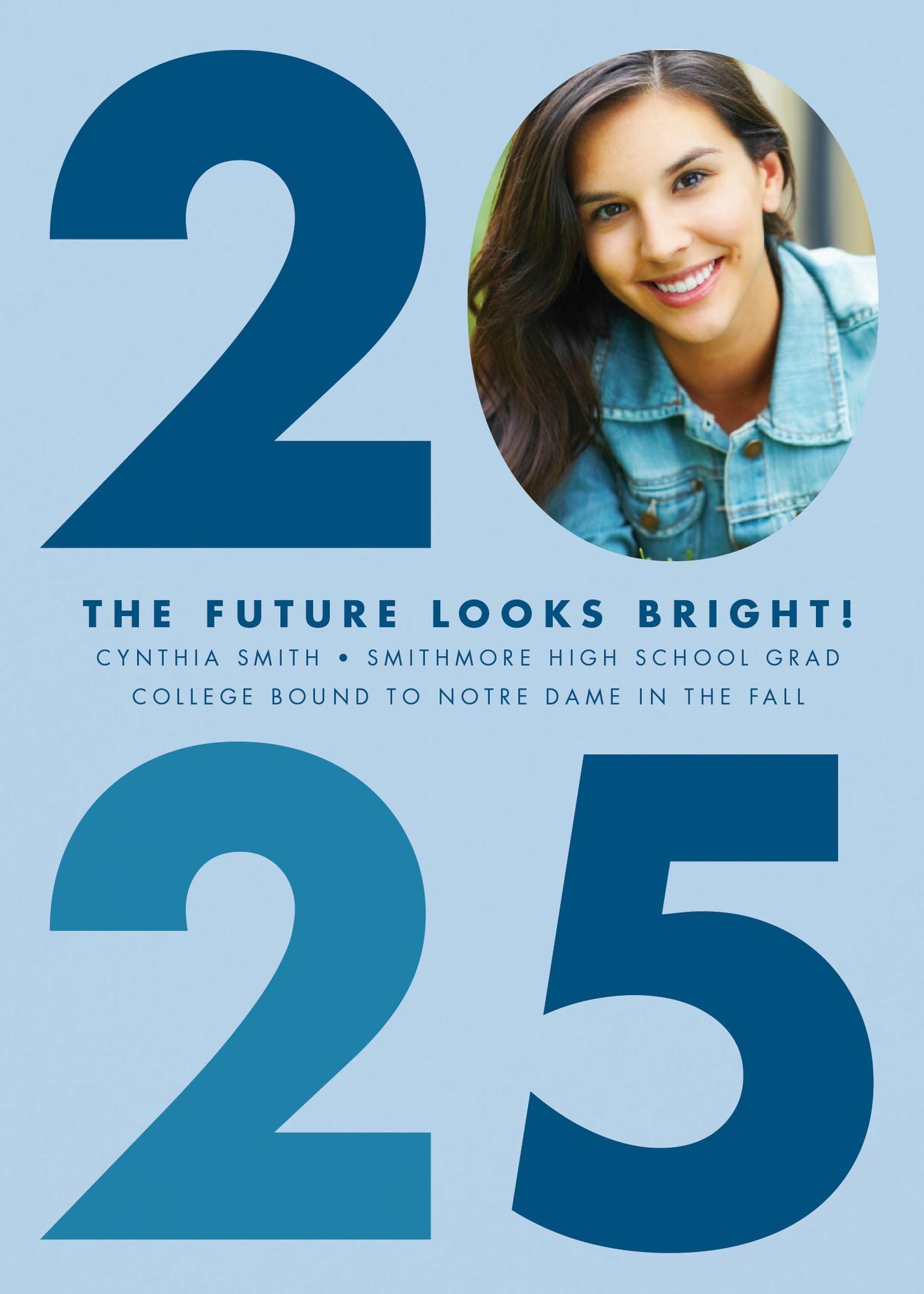 Big Bold Year Graduation Announcement