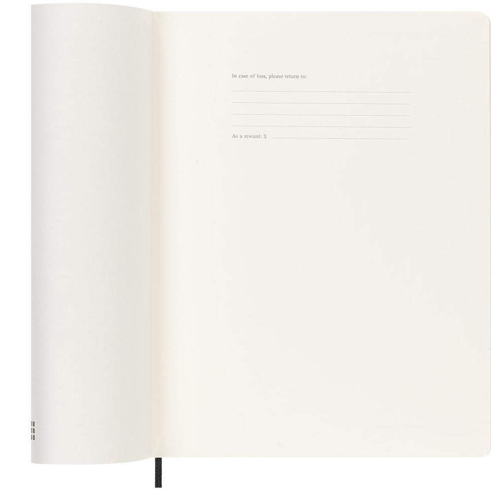Moleskine Classic 18 Month 2025-2026 Weekly Planner, Soft Cover, XL (7.5" x 10"), Black, 208 pages