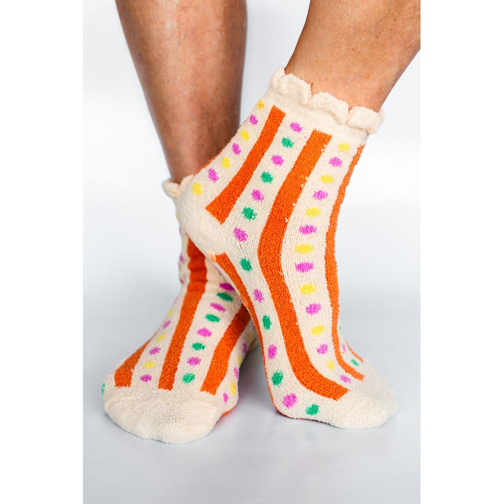 Cozy Grip Socks, Stripes and Dots