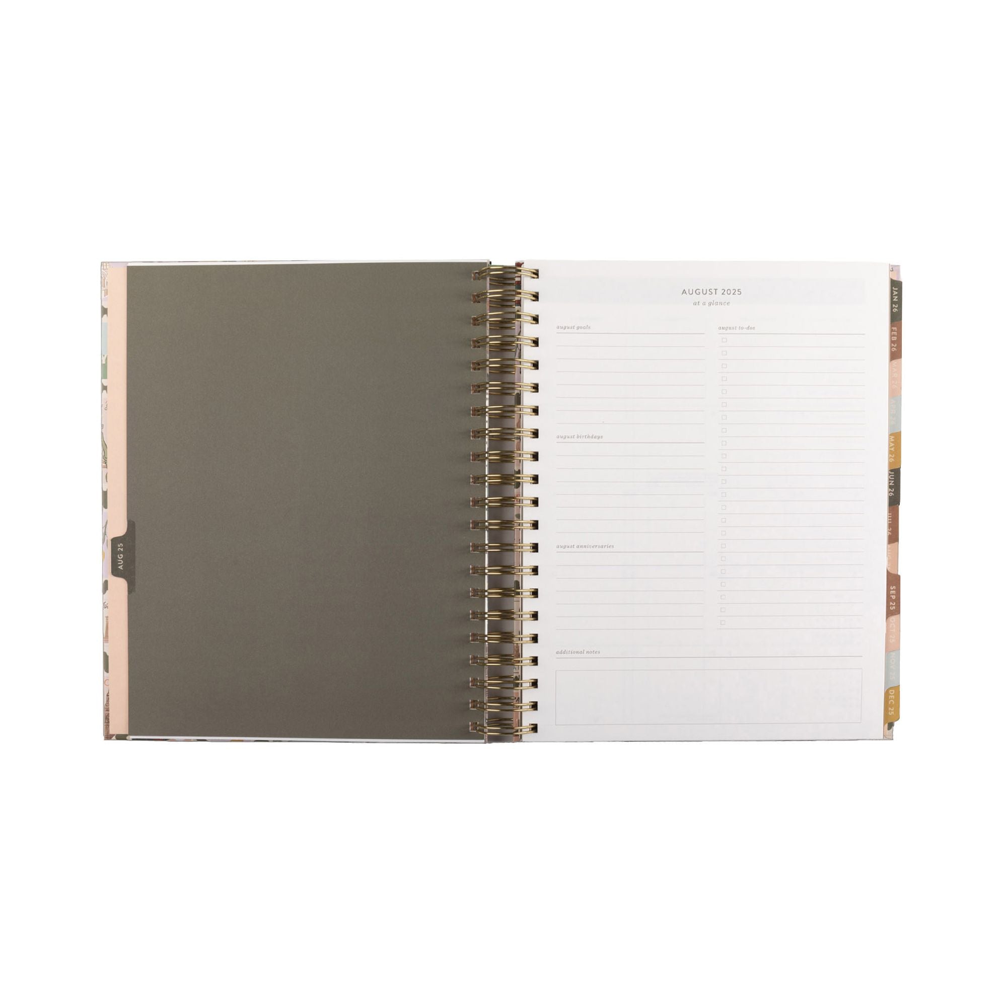 2025-2026 Bon Voyage Weekly Desk Planner