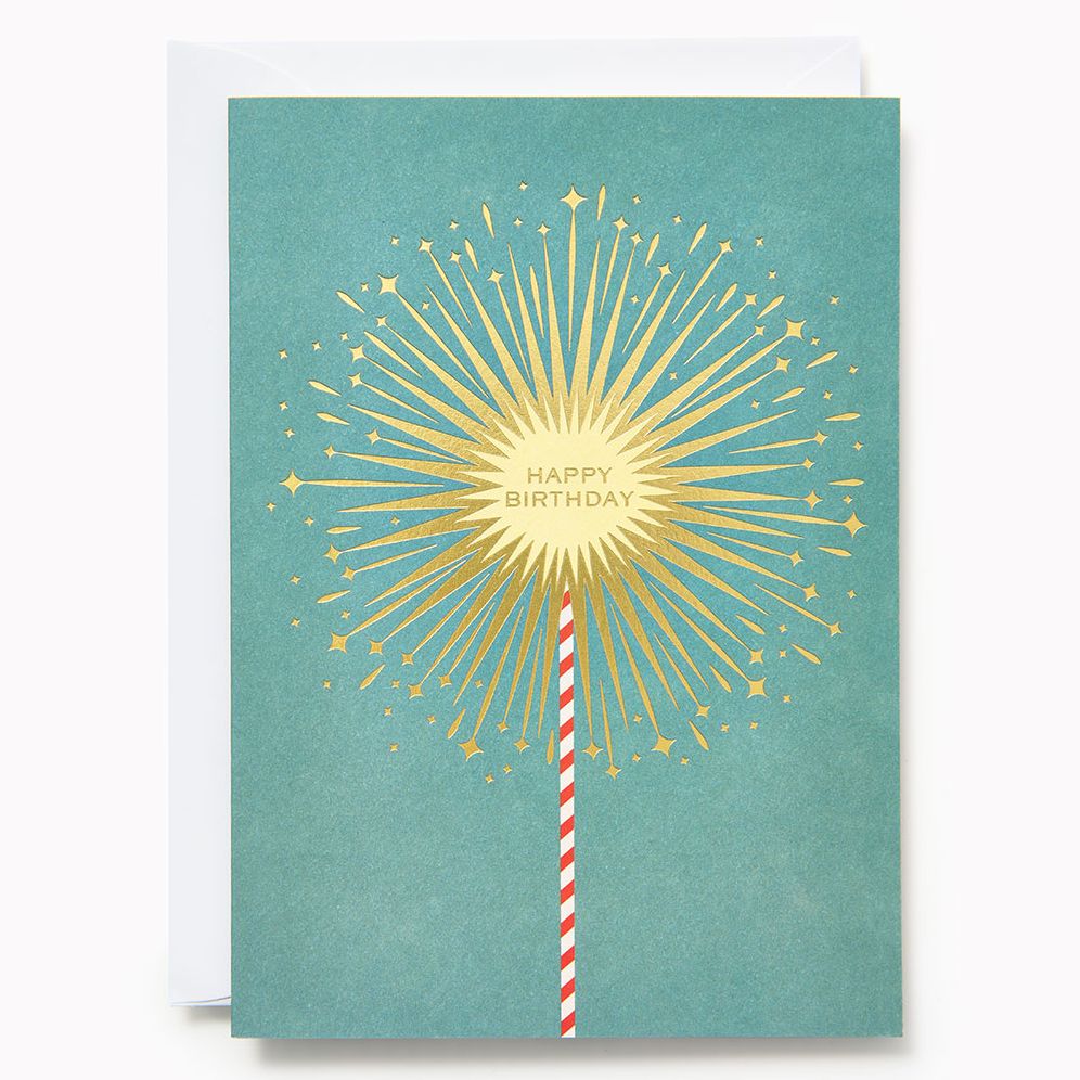 Happy Birthday Sparkler Card