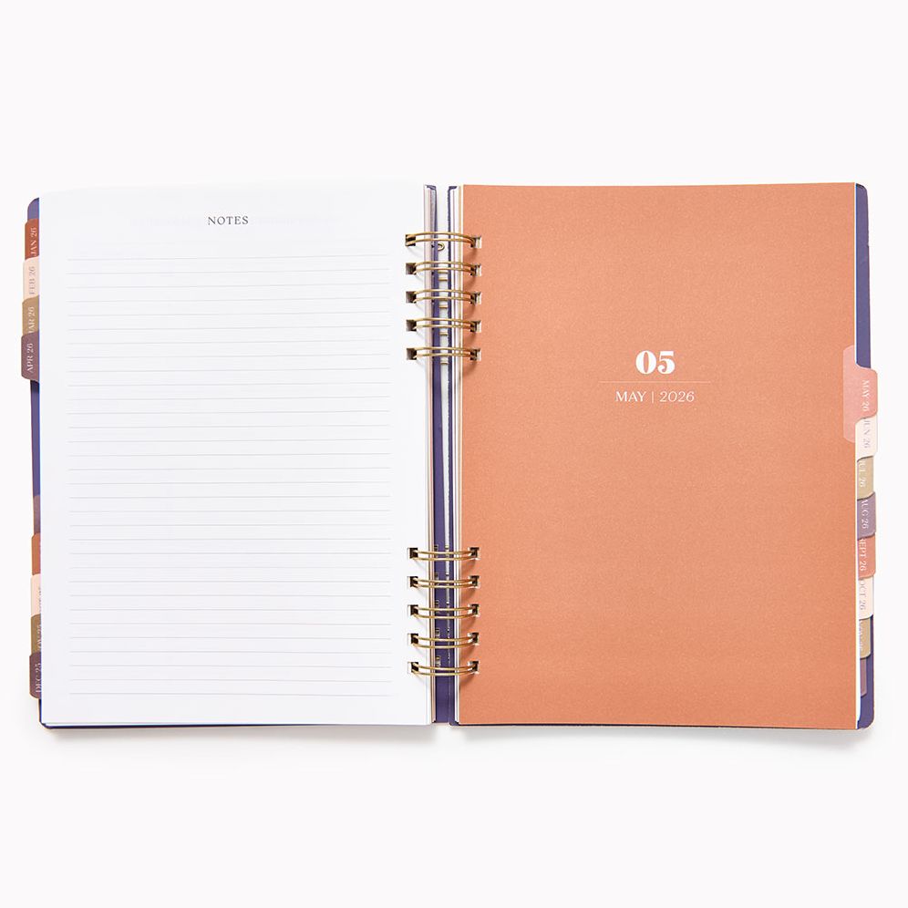 2025-2026 Paper Source Speckle Stripe Weekly Desk Planner